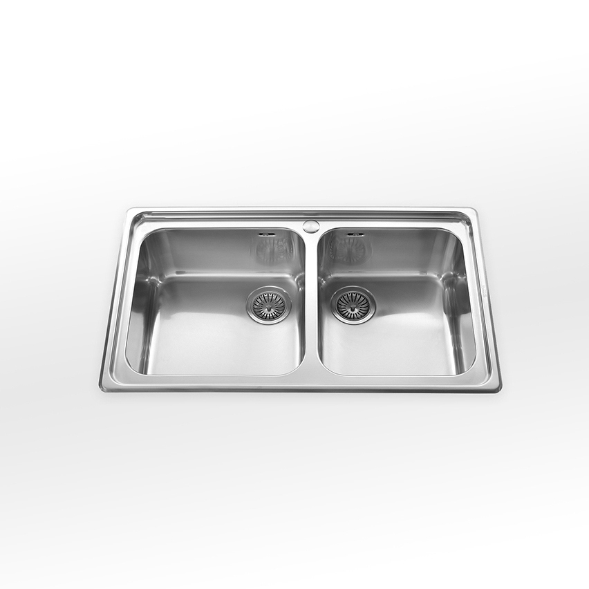 Produkt Einbauspülen Basic 87/2V des Herstellers ALPES-INOX anzeigen