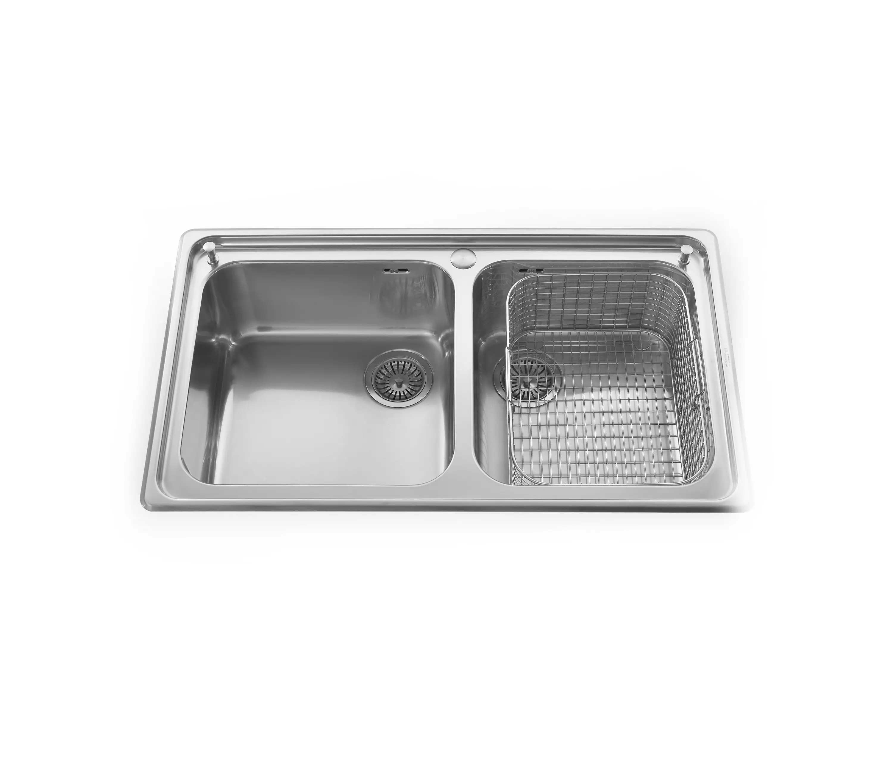 ALPES-INOX - Built-in sink Basic 87/2V