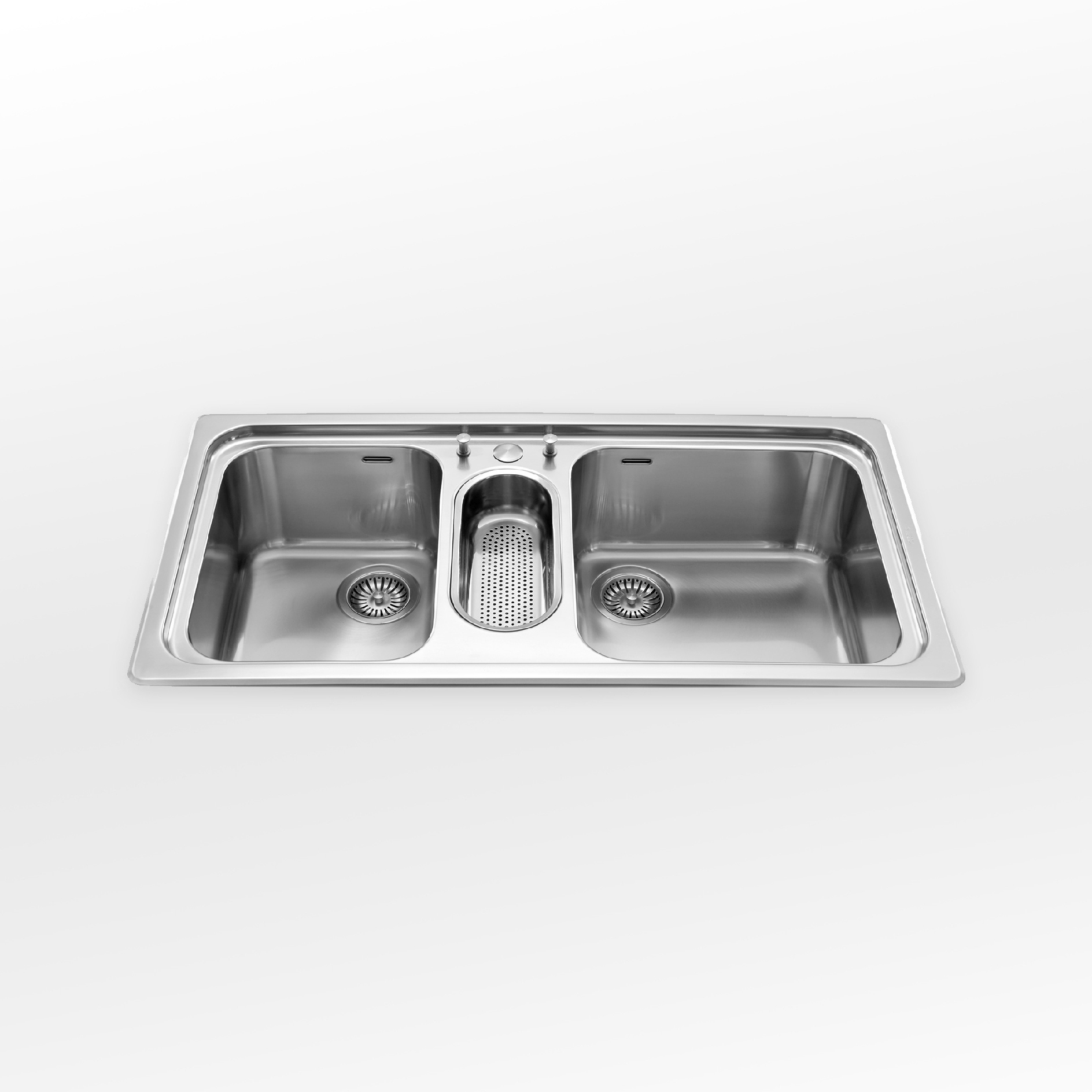 Display product Built-in sinks radius 60 F 599/2V1B from manufacturer ALPES-INOX