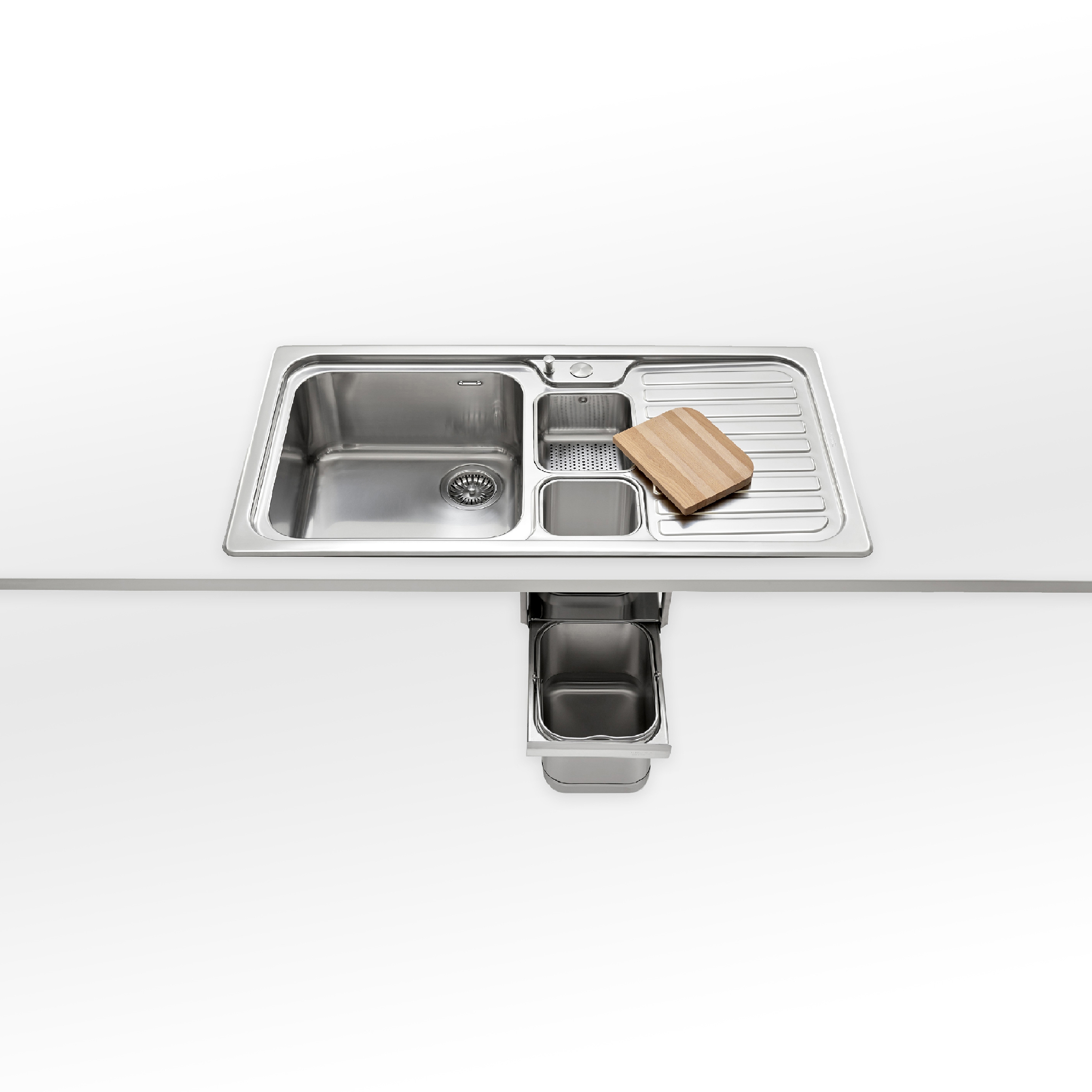 Display product Built-in sinks multipurpose F 599/ 1V1B1S-E from manufacturer ALPES-INOX
