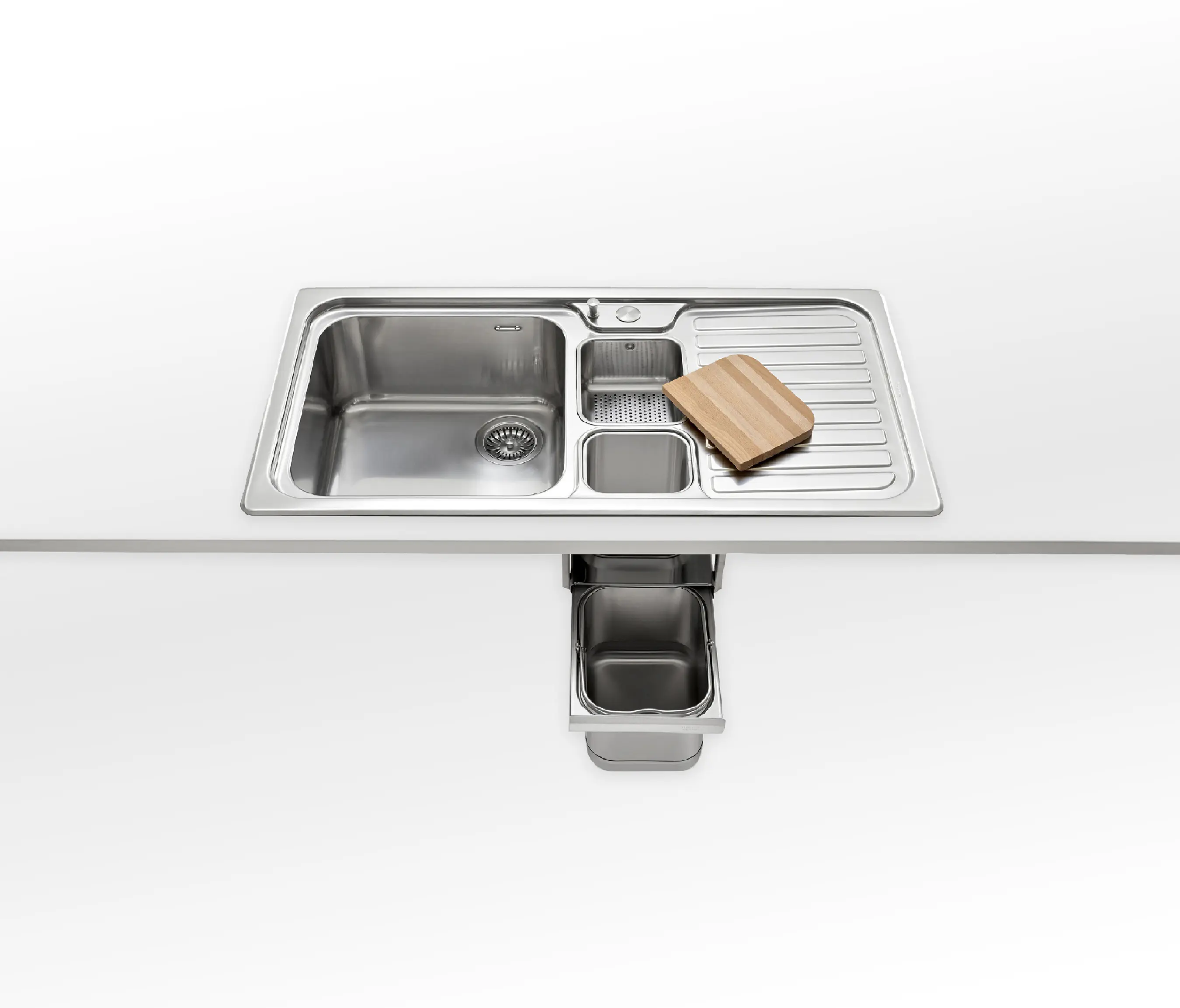 ALPES-INOX - Built-in sinks multipurpose F 599/ 1V1B1S-E