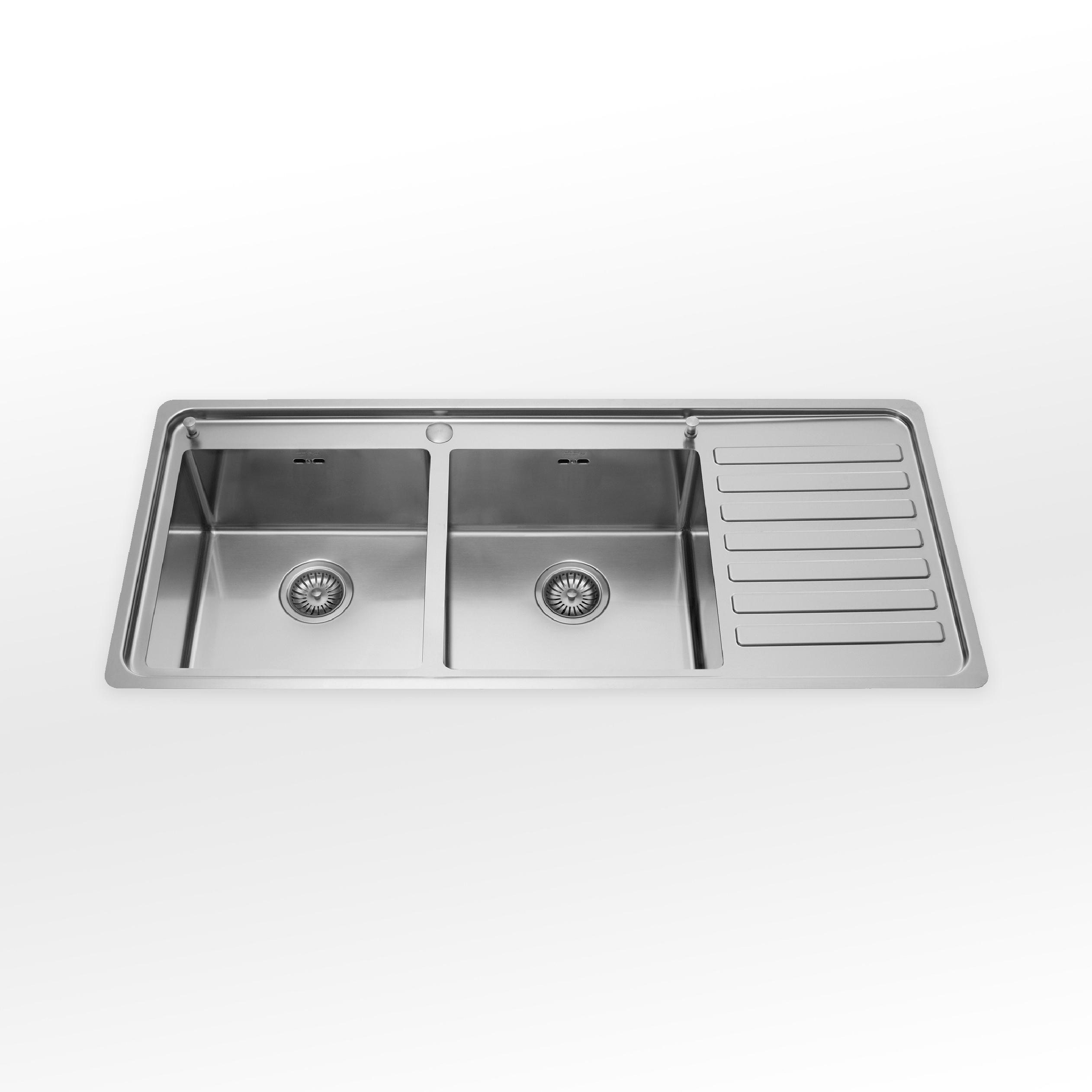 Display product Built-in sinks radius 12 flush LFPS 5117/2V1S from manufacturer ALPES-INOX