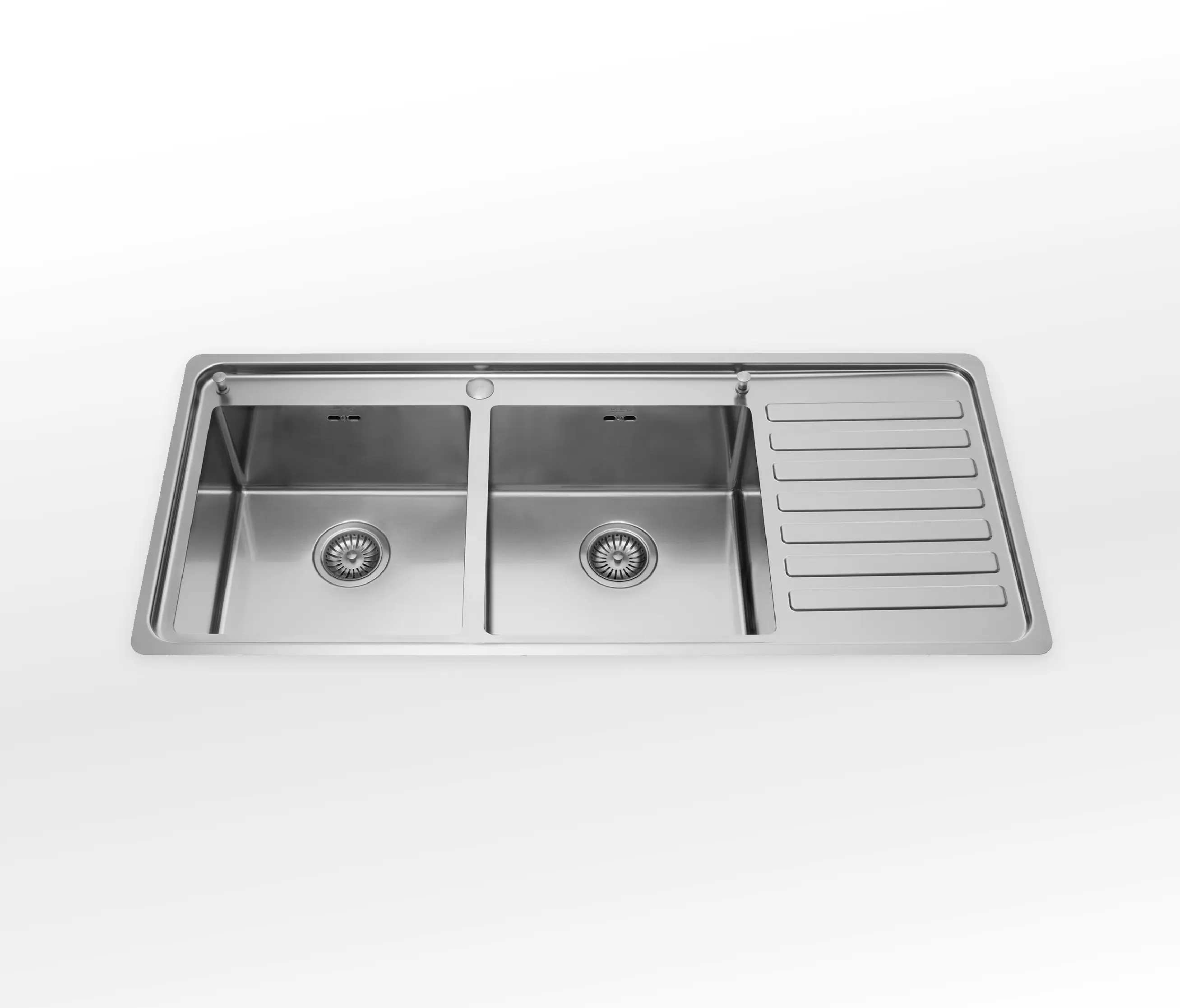 ALPES-INOX - Built-in sinks radius 12 depth 51 LFRS 5117/2V1S