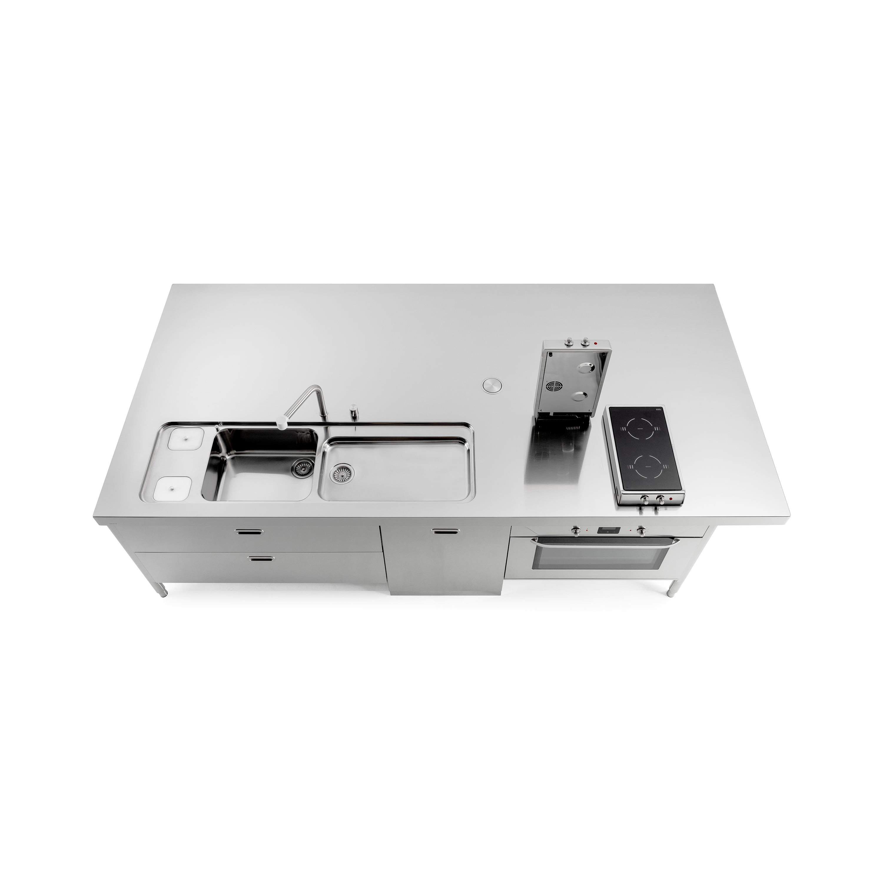 Produkt Spül- und kochelemente I-LC310-C120+L60+F90+snack/1 des Herstellers ALPES-INOX anzeigen