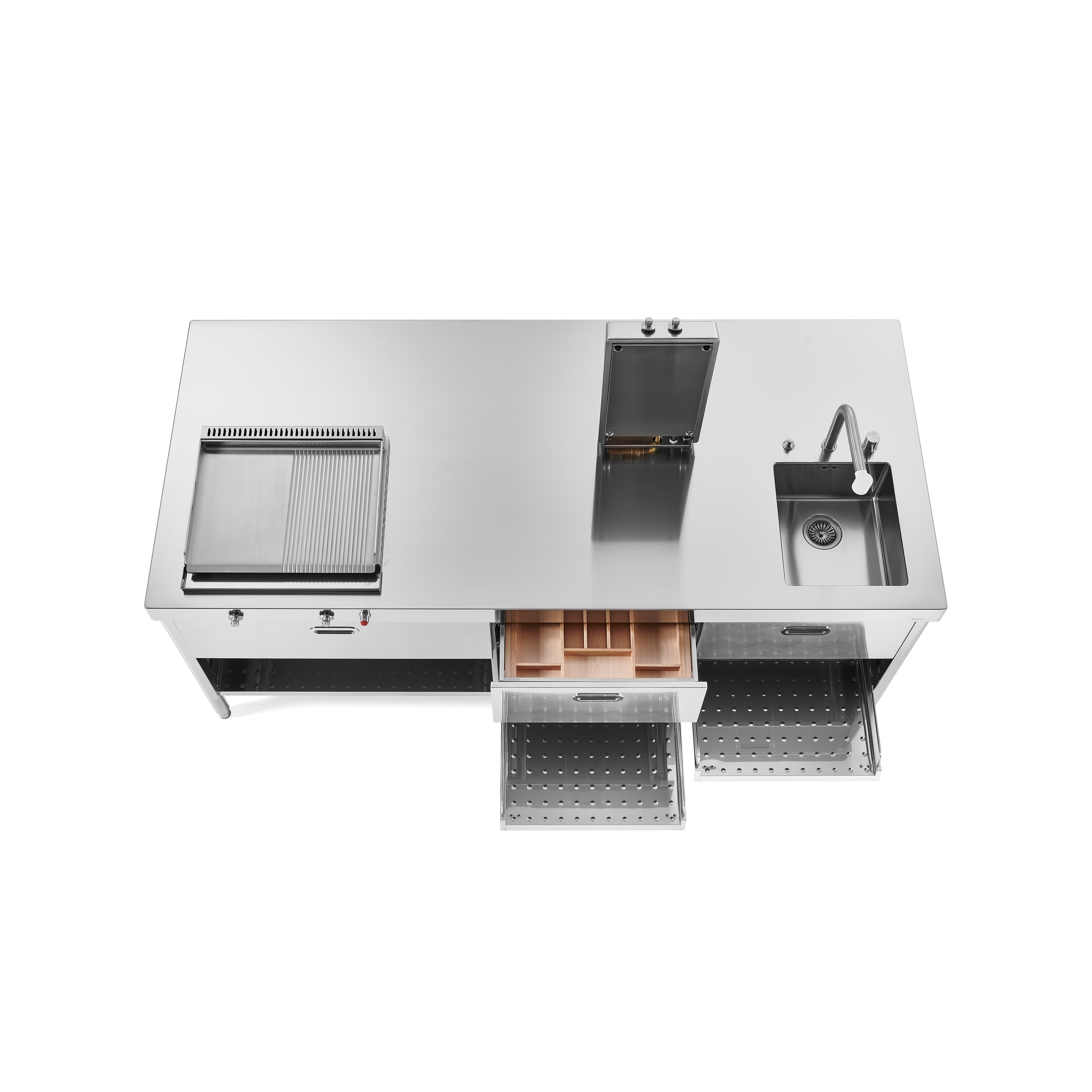 Mostra il prodotto Cucine Outdoor OUT220/ISOLA-1 del produttore ALPES-INOX