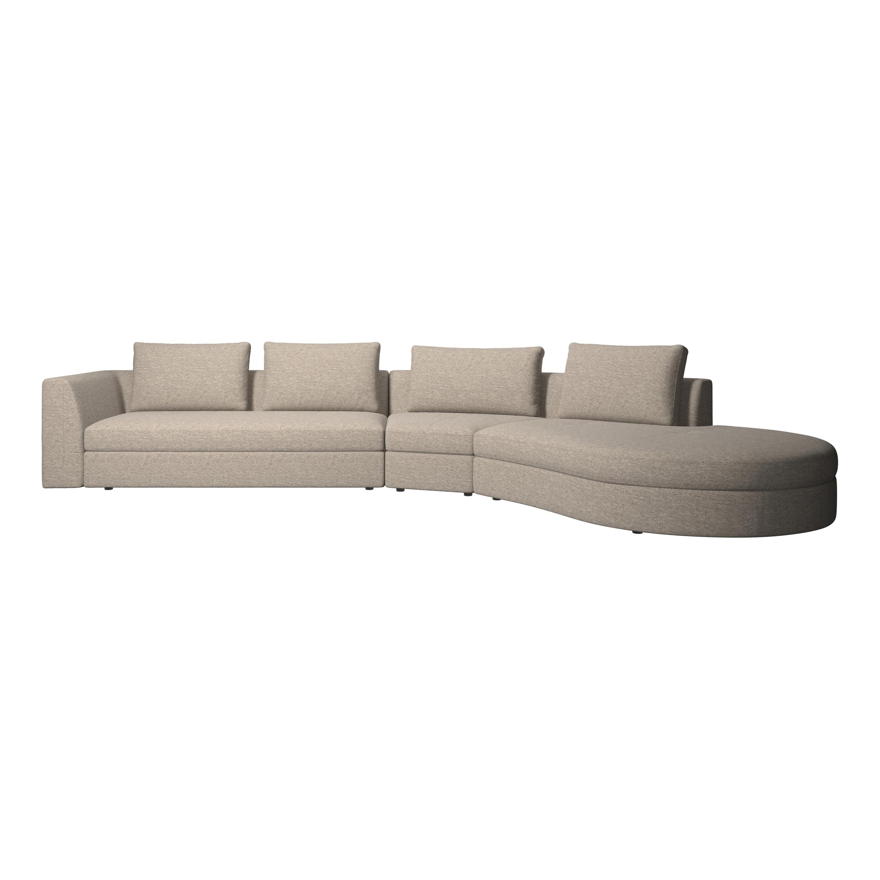 Vertoon produk Bergamo sofa with round lounging unit van vervaardiger BoConcept