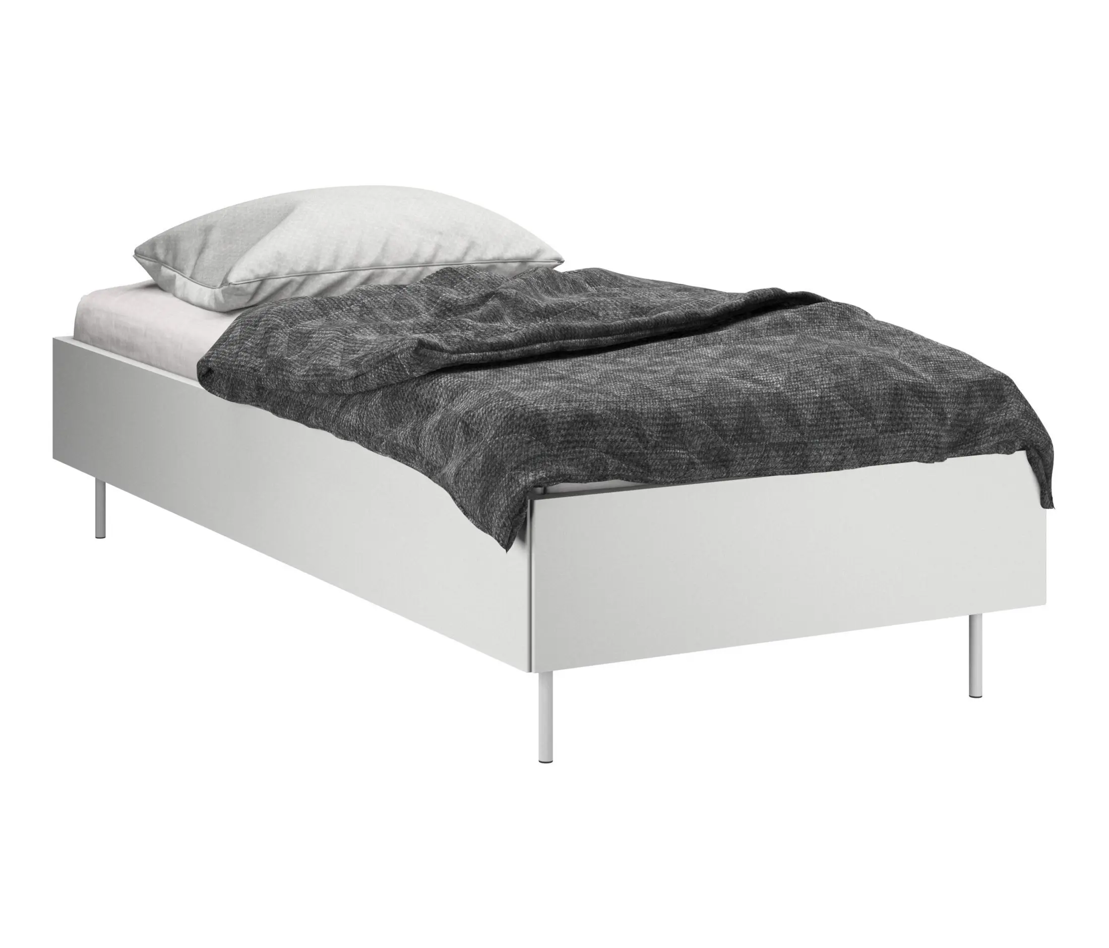 LUGANO BED, WITHOUT HEADBOARD, WITH FEET, WITHOUT SLATS DBW0