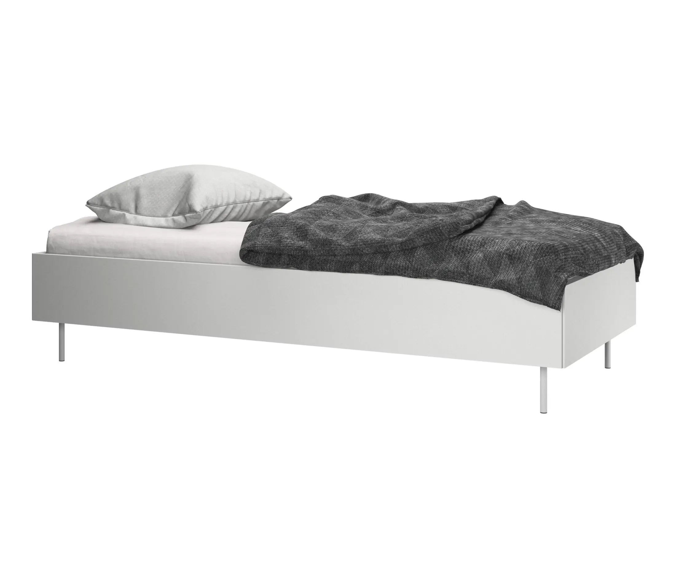 LUGANO BED, WITHOUT HEADBOARD, WITH FEET, WITHOUT SLATS DBW0