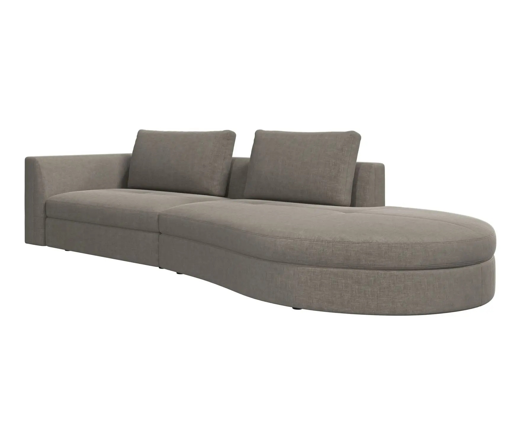 BoConcept - Bergamo sofa with round lounging unit