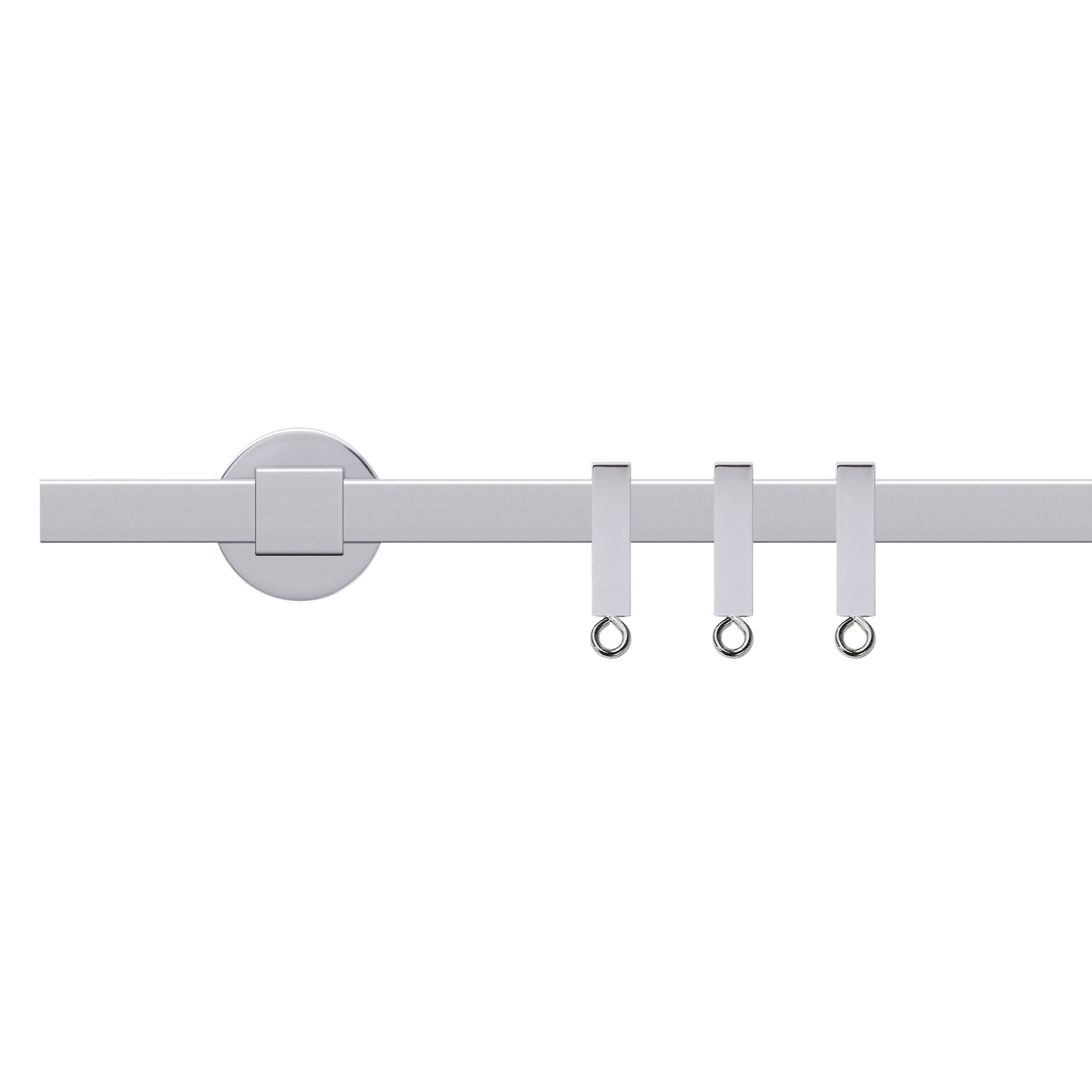 Display product Tecdor T-section rails 25x25 mm | T-Section with square deco. plate from manufacturer Büsche