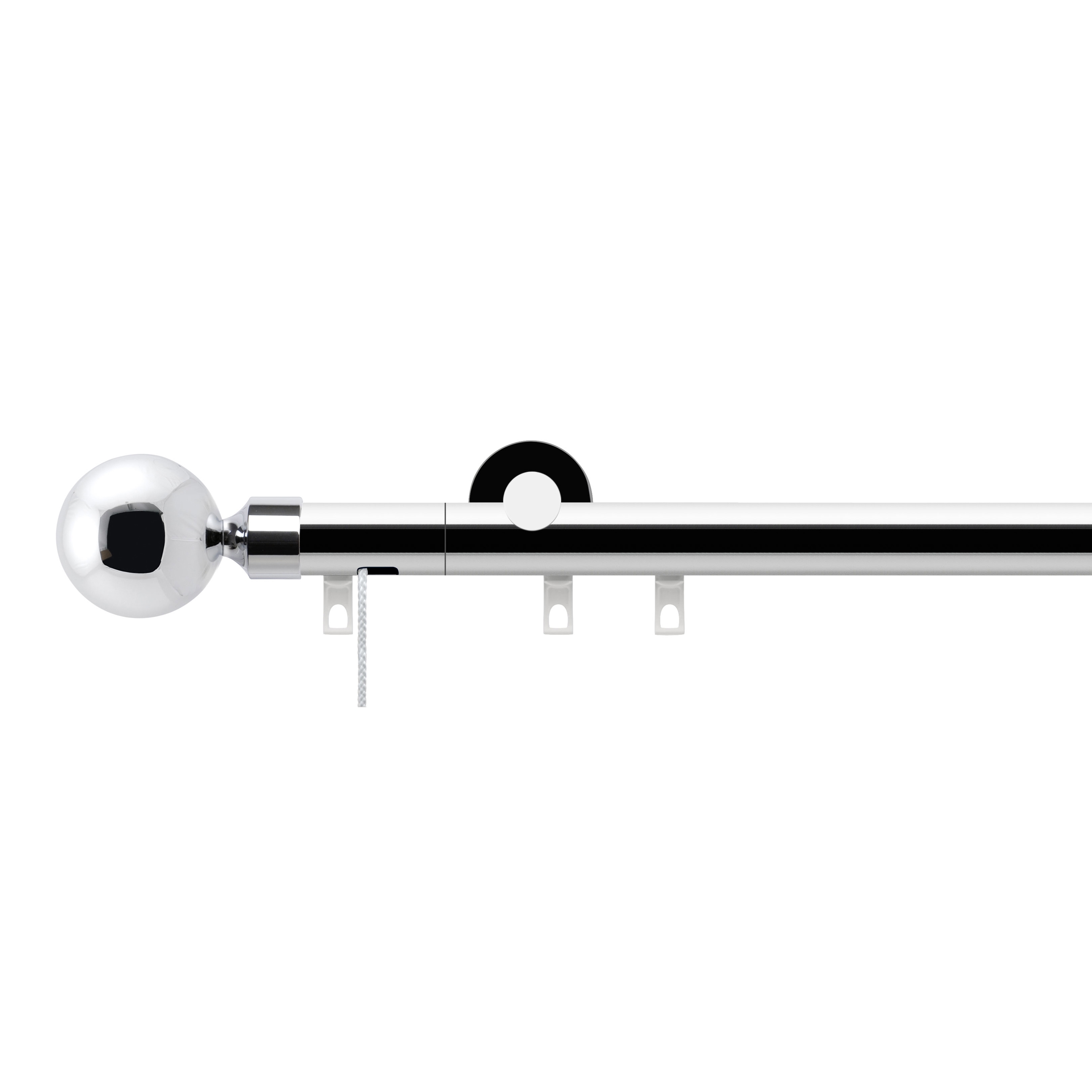 Display product Tecdor corded pole sets 28 mm | corded pole set with finial Alassio from manufacturer Büsche