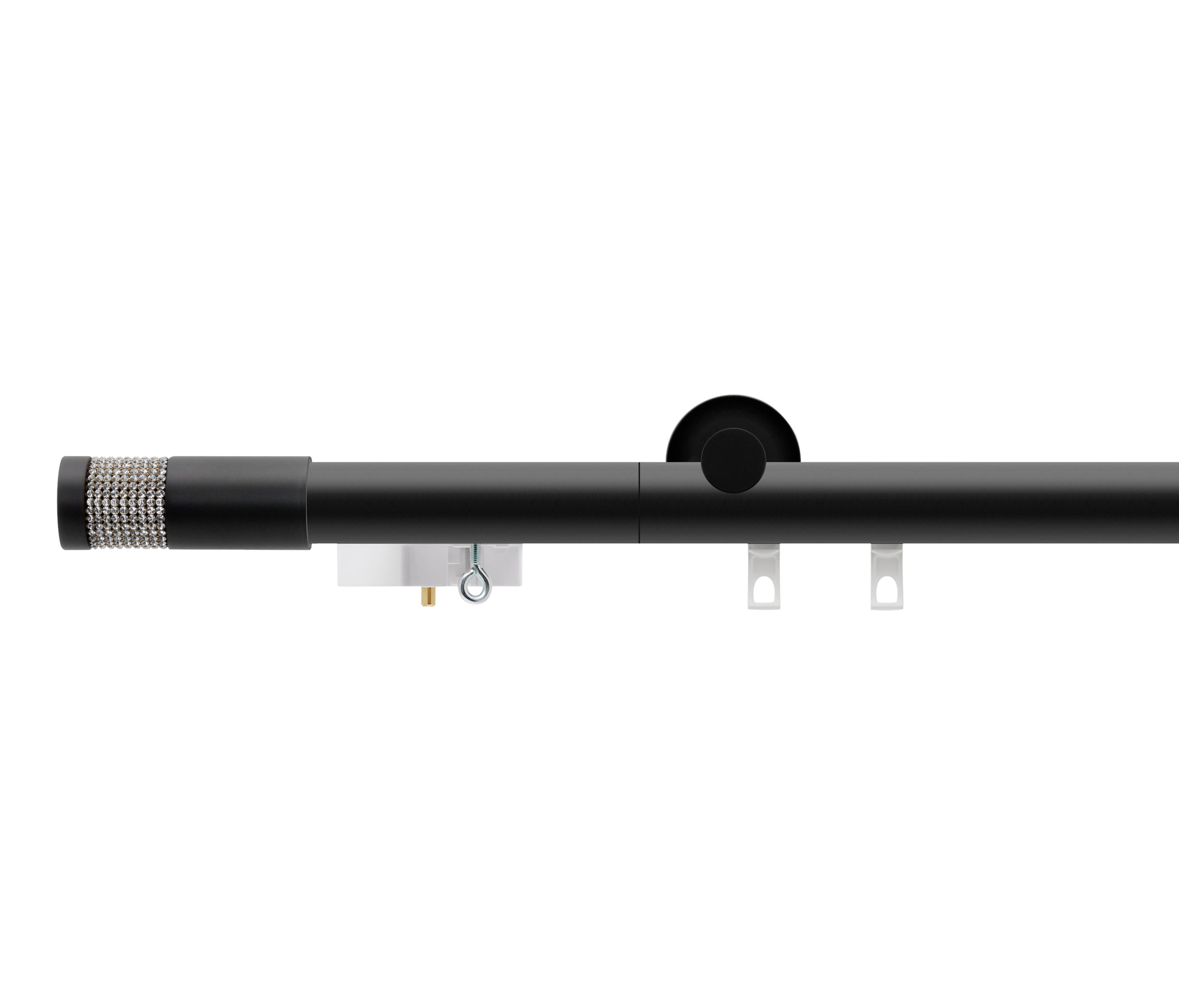 Display product Tecdor motorized pole sets 28 mm | motorized pole set with finial Lago from manufacturer Büsche