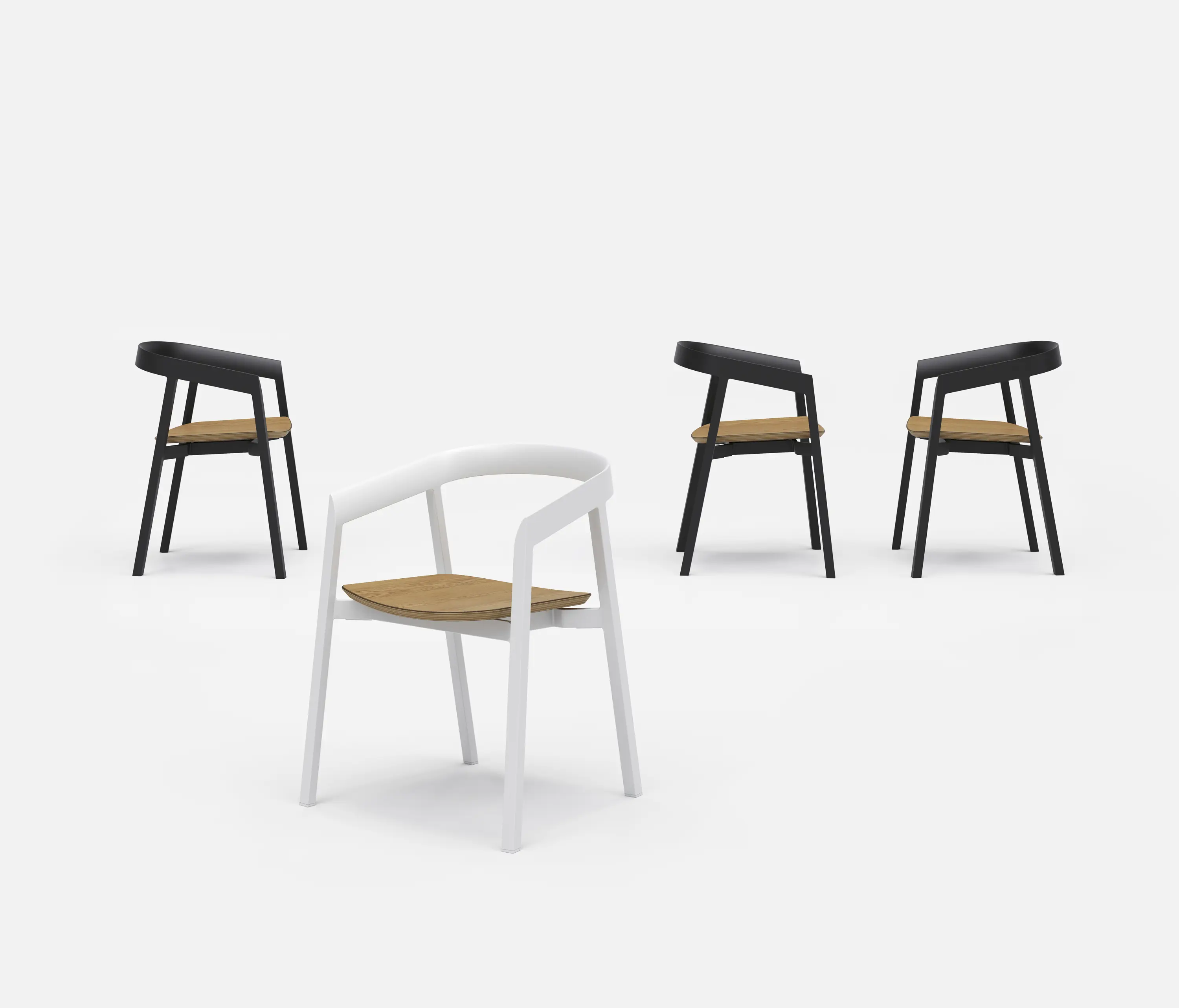 VUUE - Mornington Dining Chair with Aluminium Seat and Cushion
