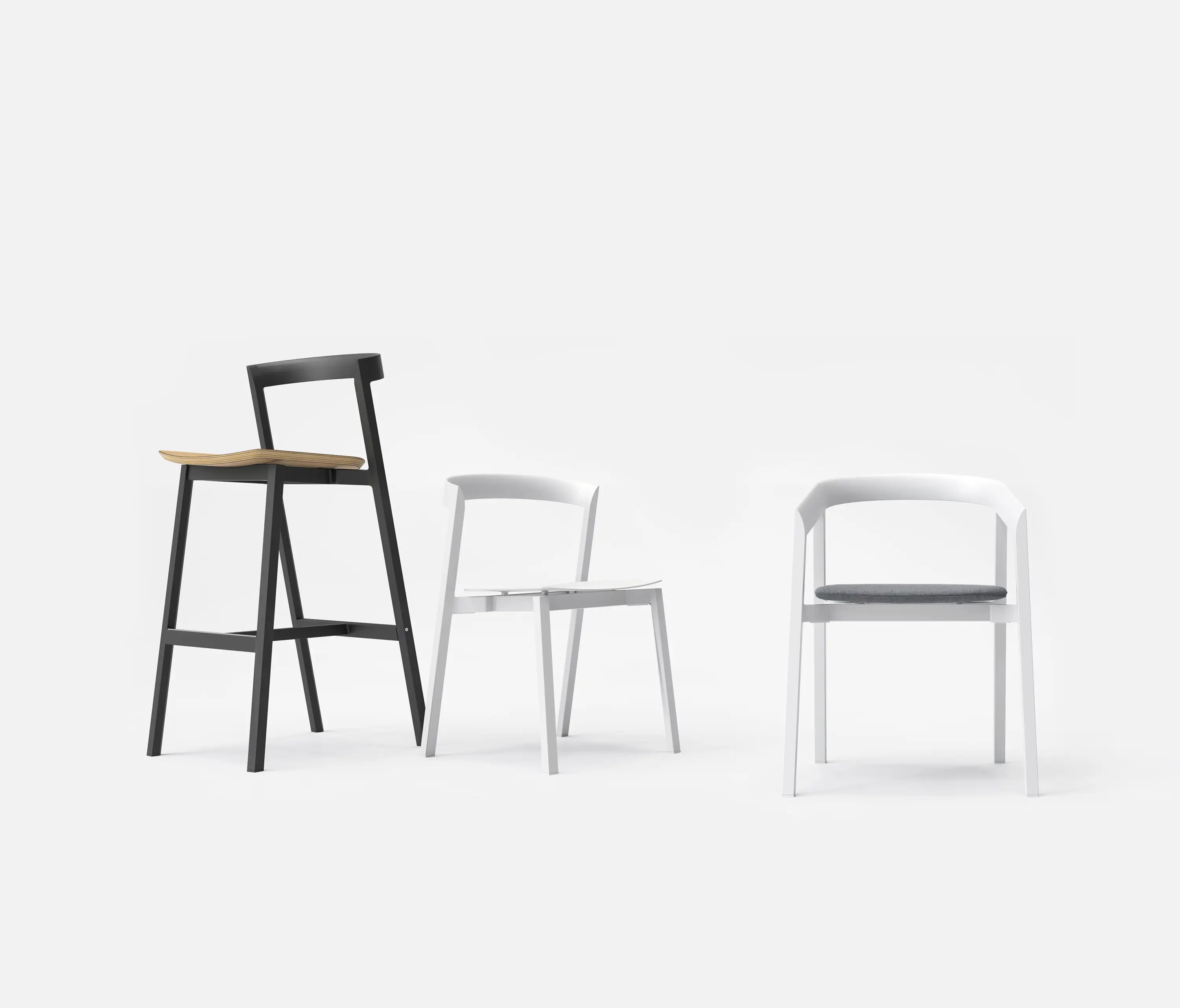 VUUE - Mornington Dining Chair with Aluminium Seat and Cushion
