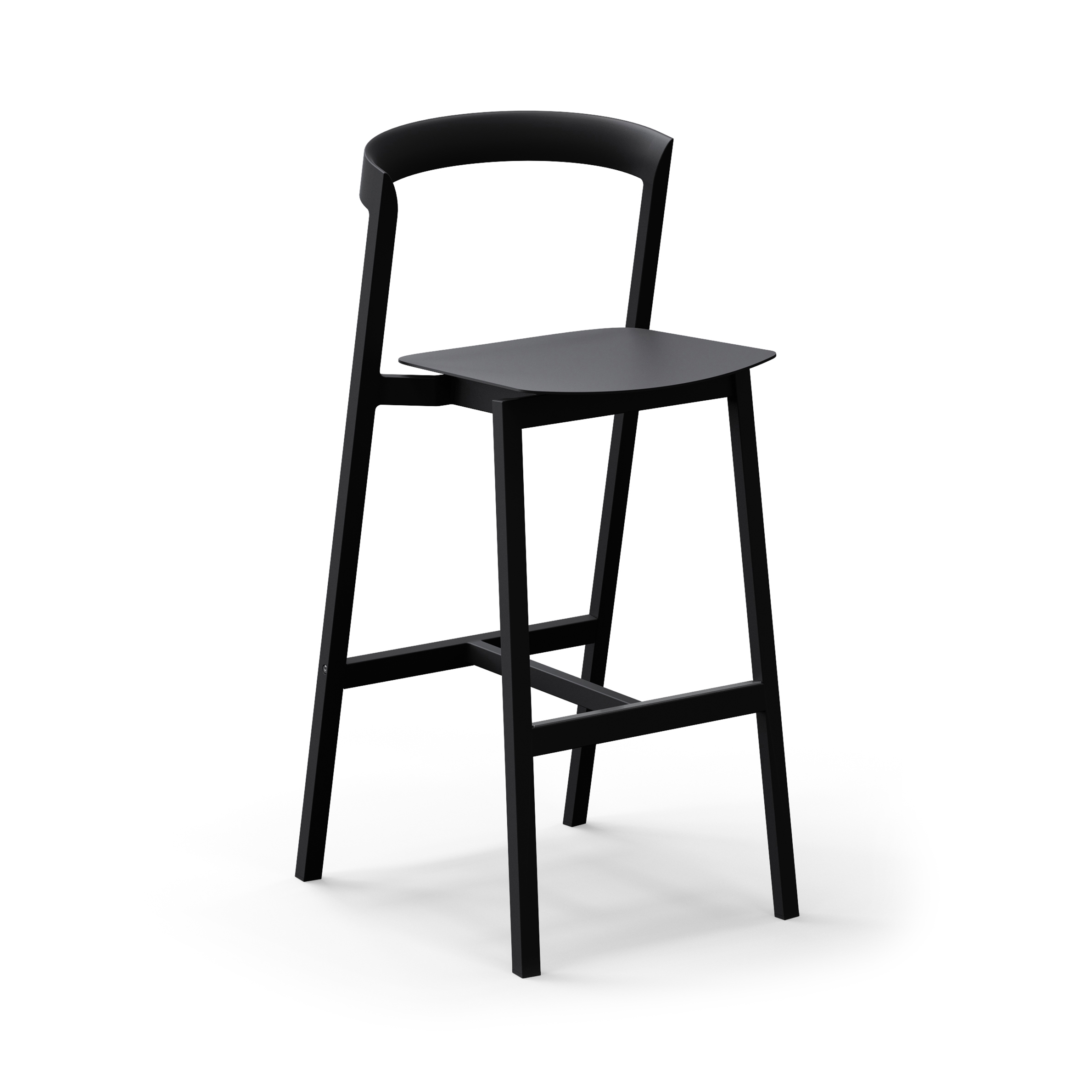 Mornington Bar Stool with Aluminium Seat