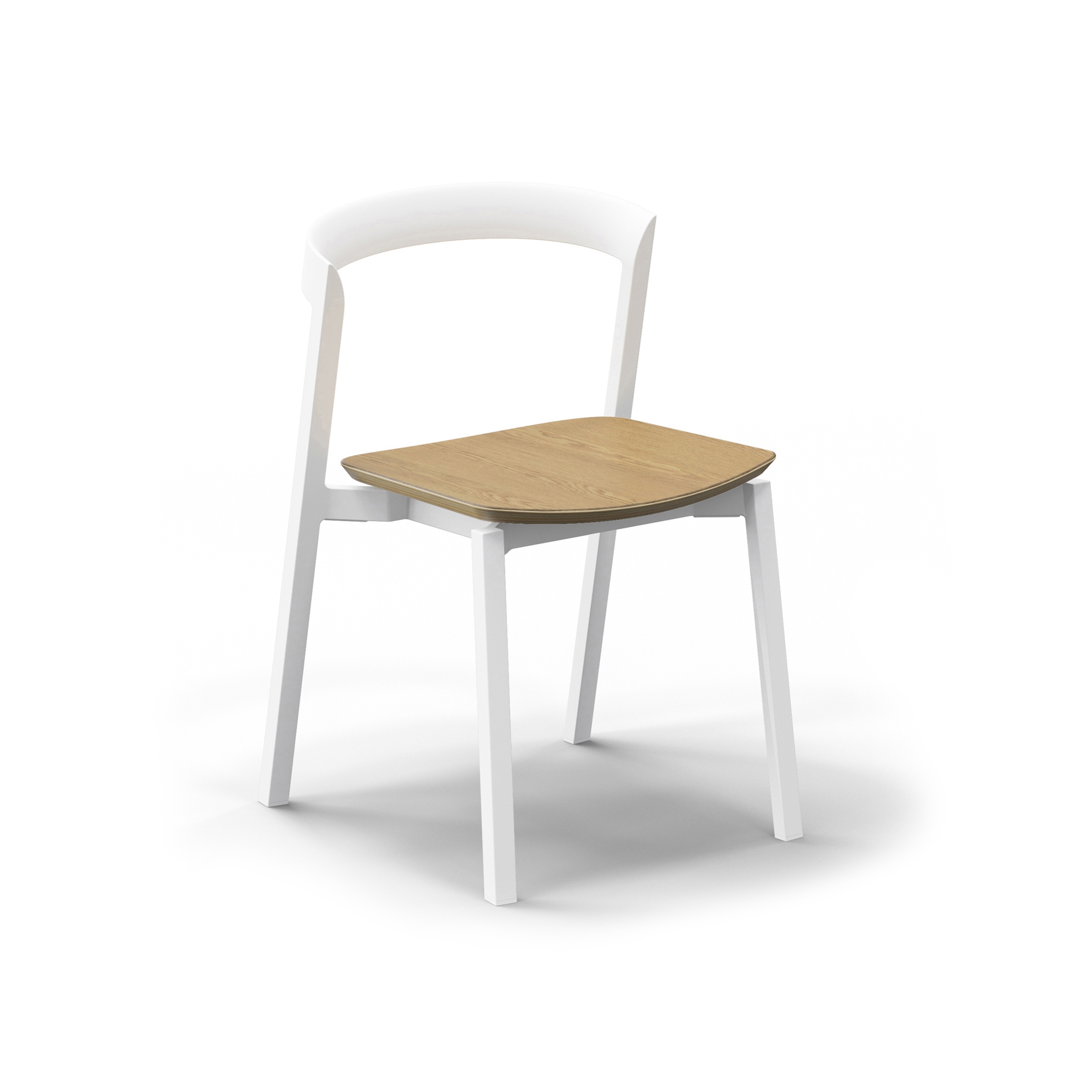 Mornington Stacking Chair with Oak Veneer Plywood Seat