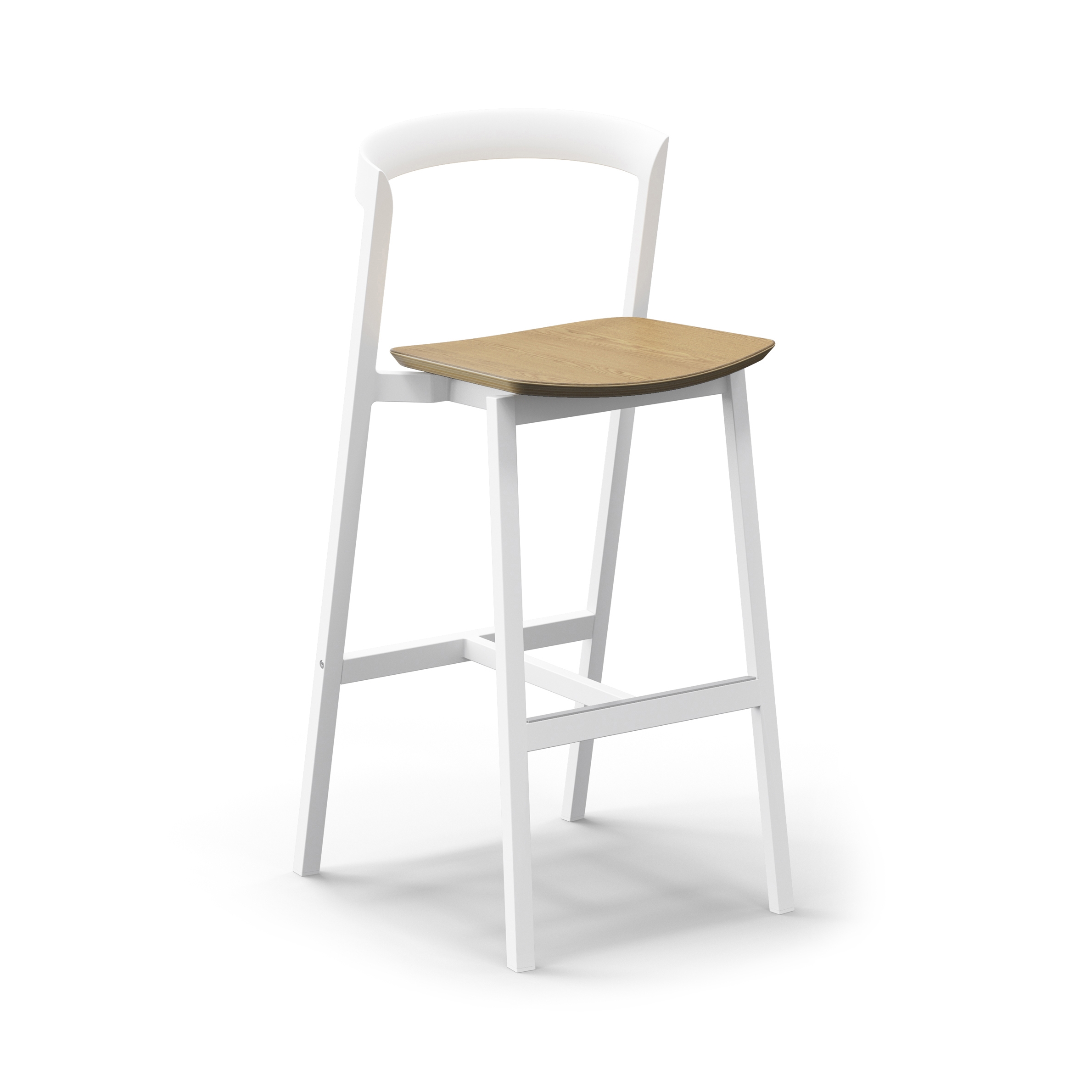 Mostra il prodotto Mornington Bar Stool with Oak Veneer Plywood Seat del produttore VUUE