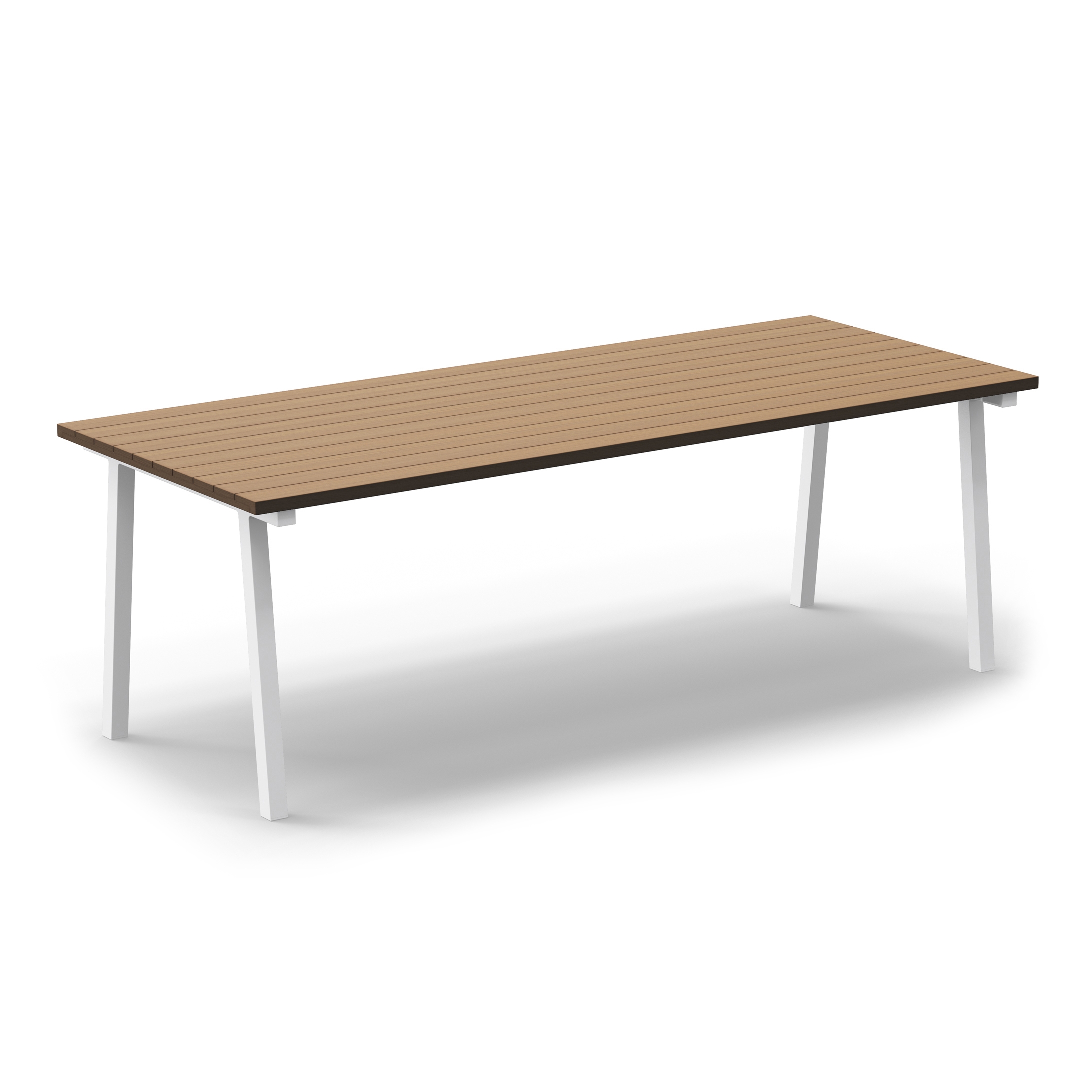 Display product Mornington Table C Natural Slatted Solid Teak Top from manufacturer VUUE