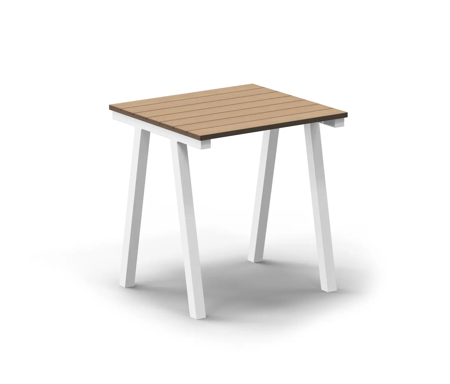 VUUE - Mornington Table D Natural Slatted Solid Teak Top