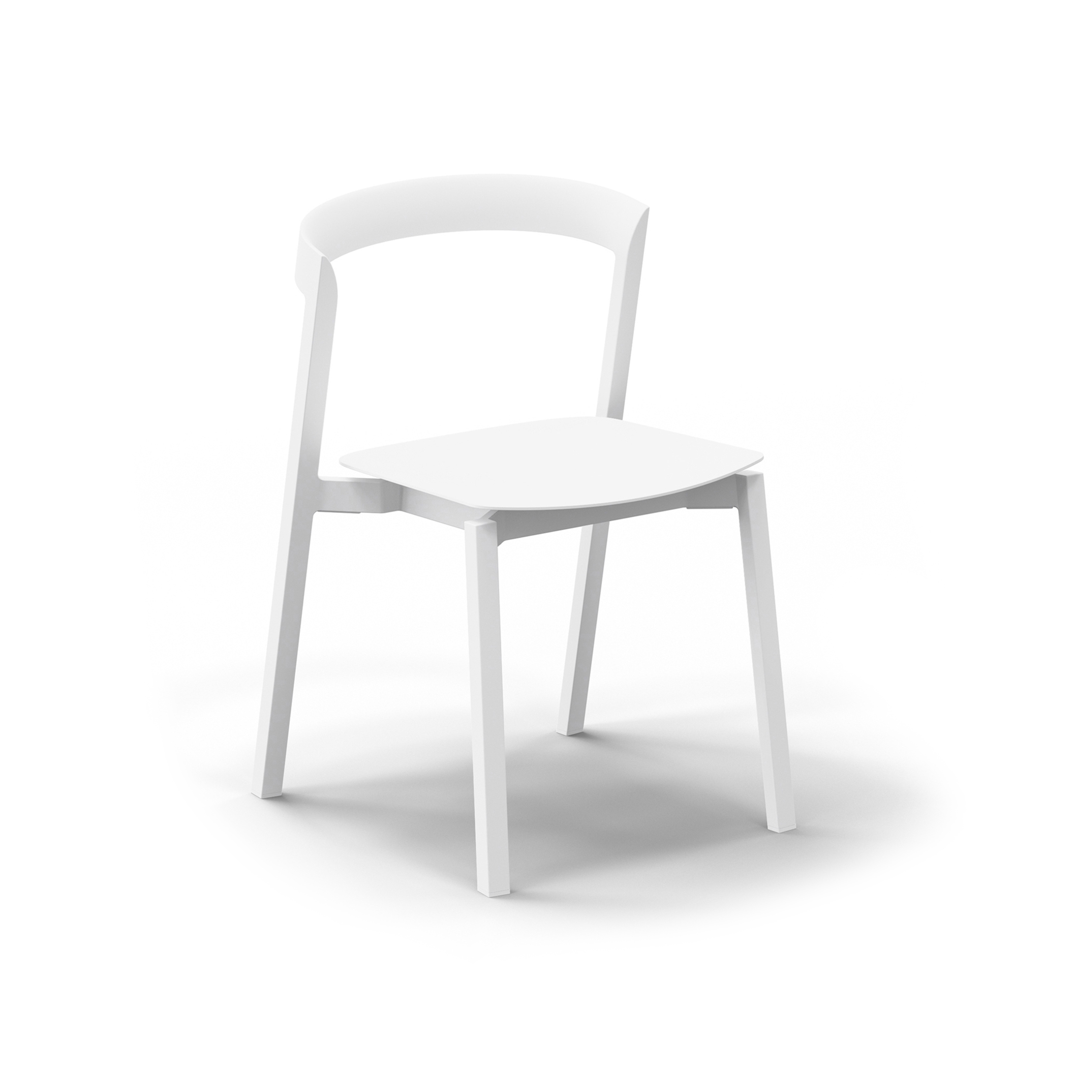 Mornington Stacking Chair with Aluminium Seat