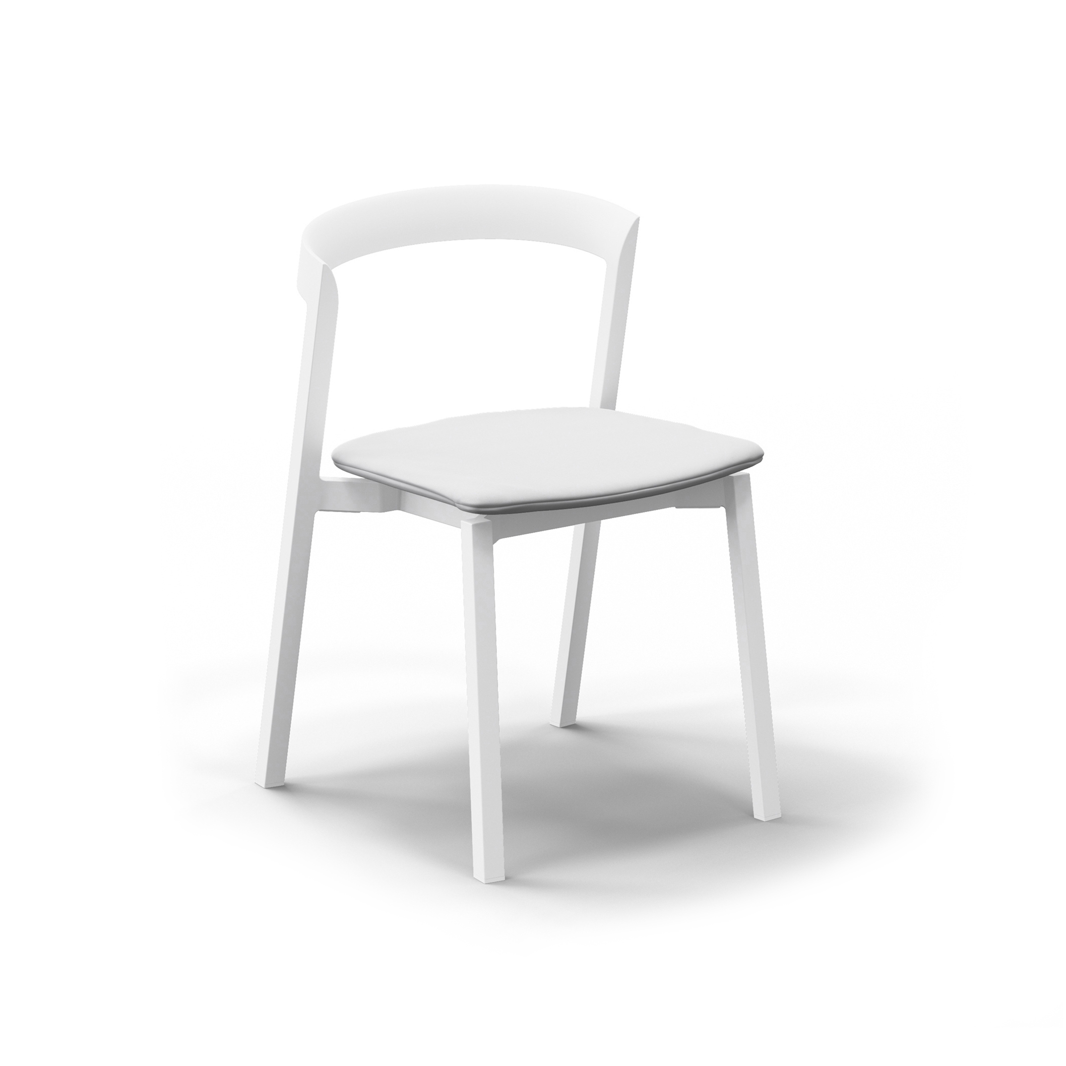 Mornington Stacking Chair with Aluminium Seat and Cushion