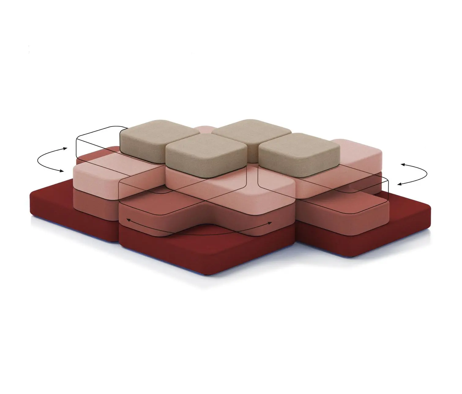 Nowy Styl - Tapa modular system - round shape set