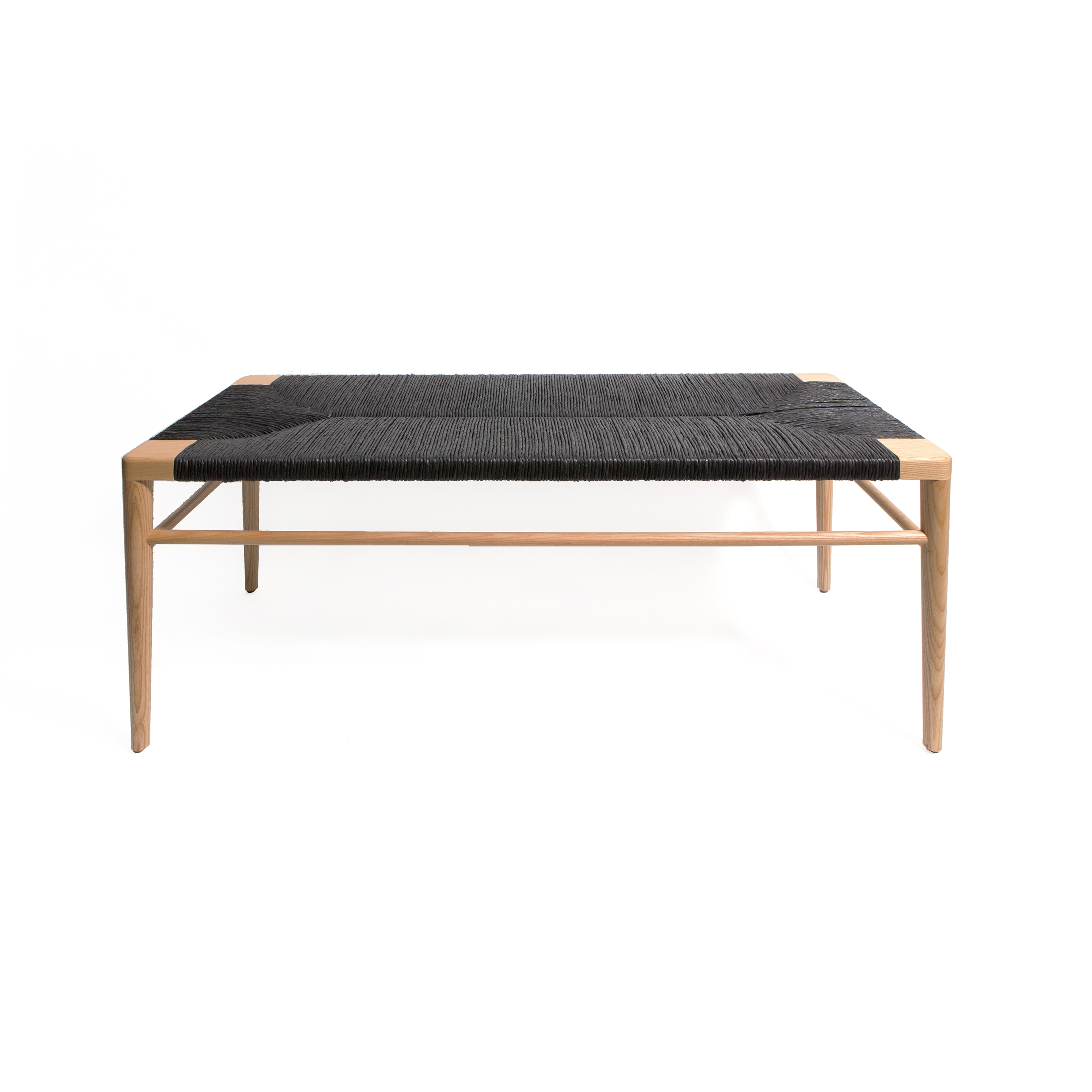 Woven Rush Bench