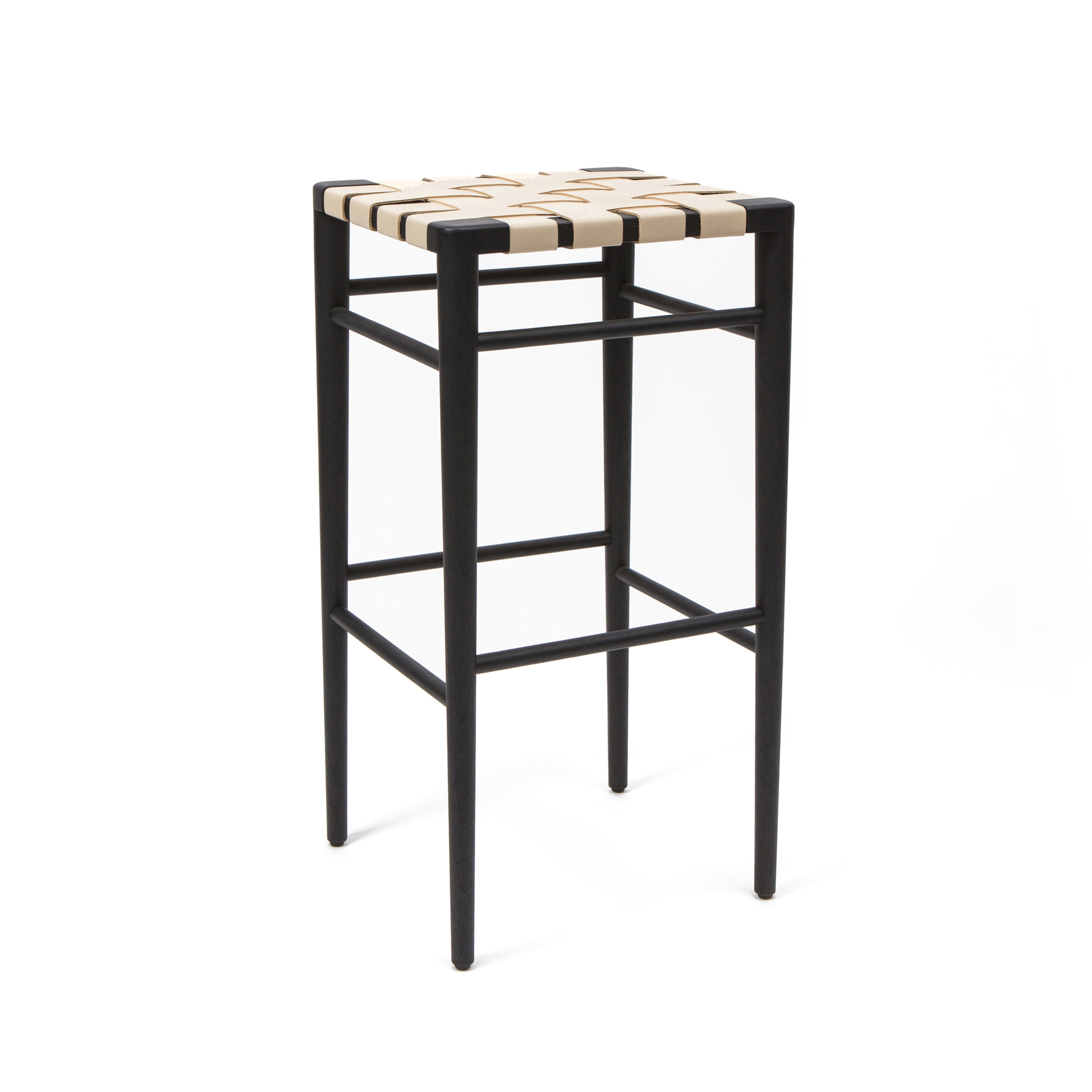 Produkt Woven Leather Stool des Herstellers Smilow Design anzeigen