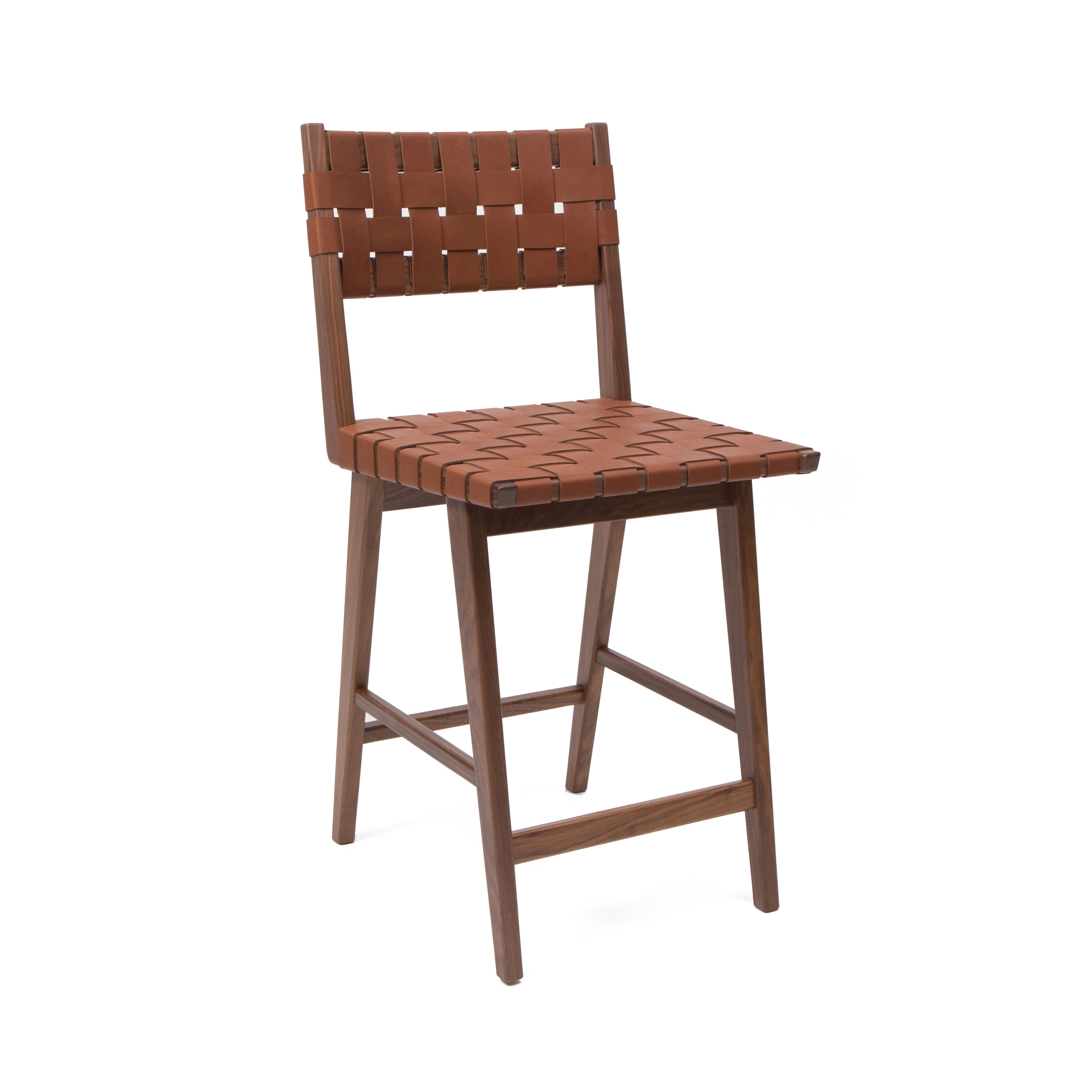 Produkt Woven Leather Backed Stool des Herstellers Smilow Design anzeigen