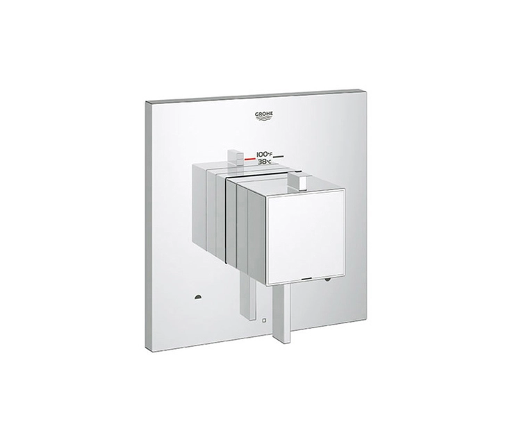 Grohe Cosmo GROHFLEX COSMO SQUARE DUAL FUNCTION THERMOSTATIC TRIM WITH CONTROL ...