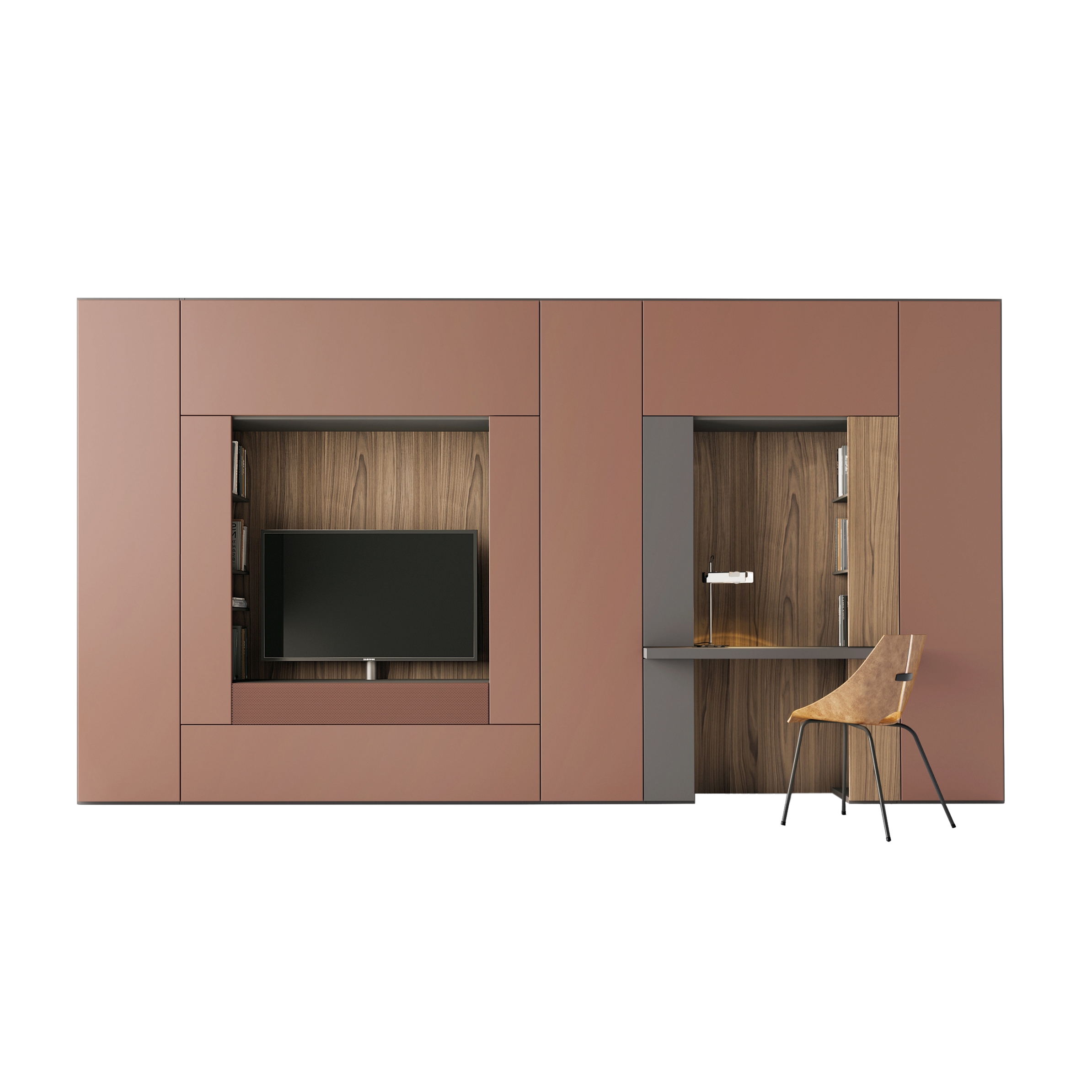 Mostra il prodotto Roomy | modulo tv + scrittoio del produttore CACCARO