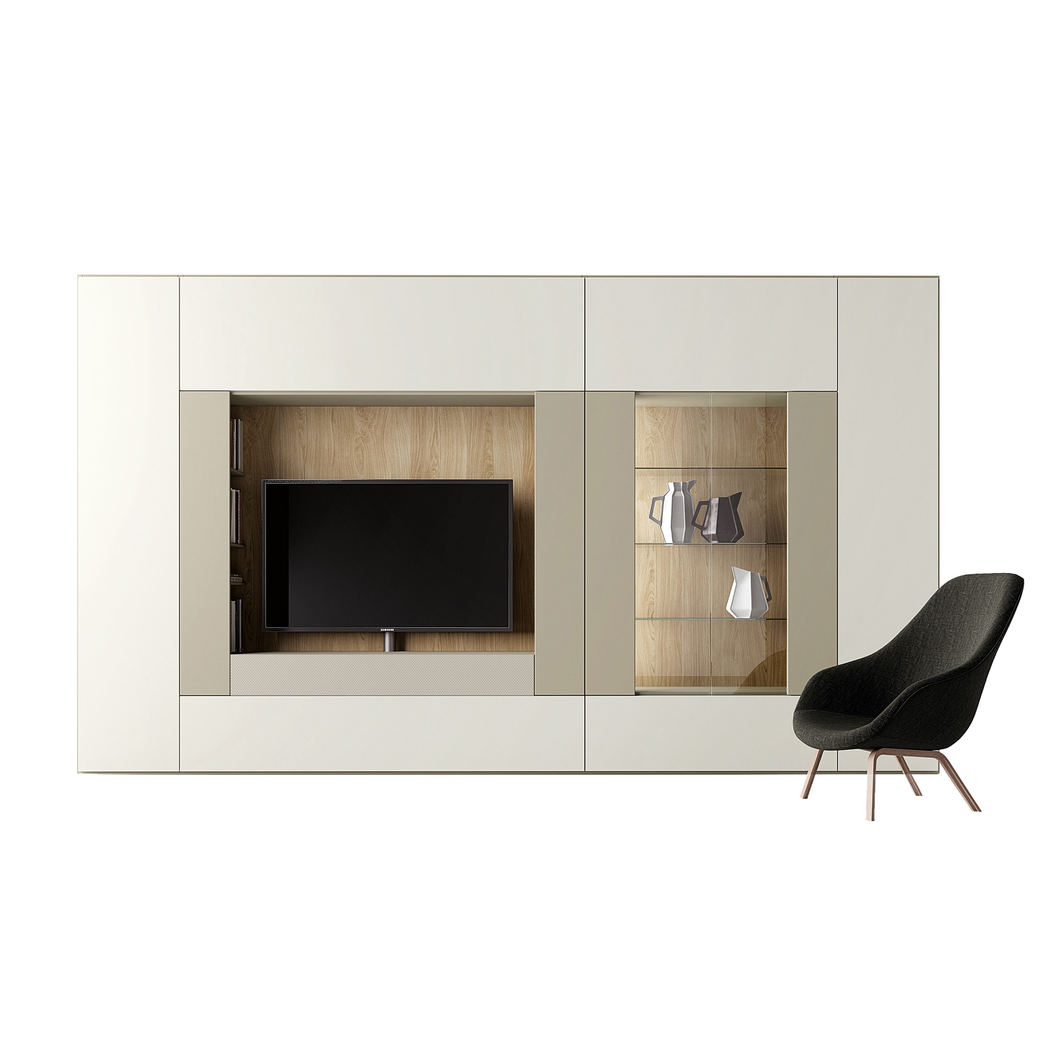 Display product Roomy | tv + showcase module from manufacturer CACCARO