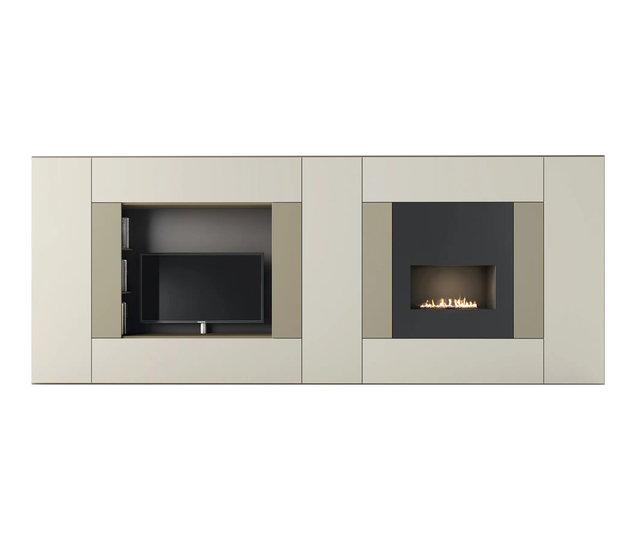 CACCARO - Roomy | tv + fireplace module