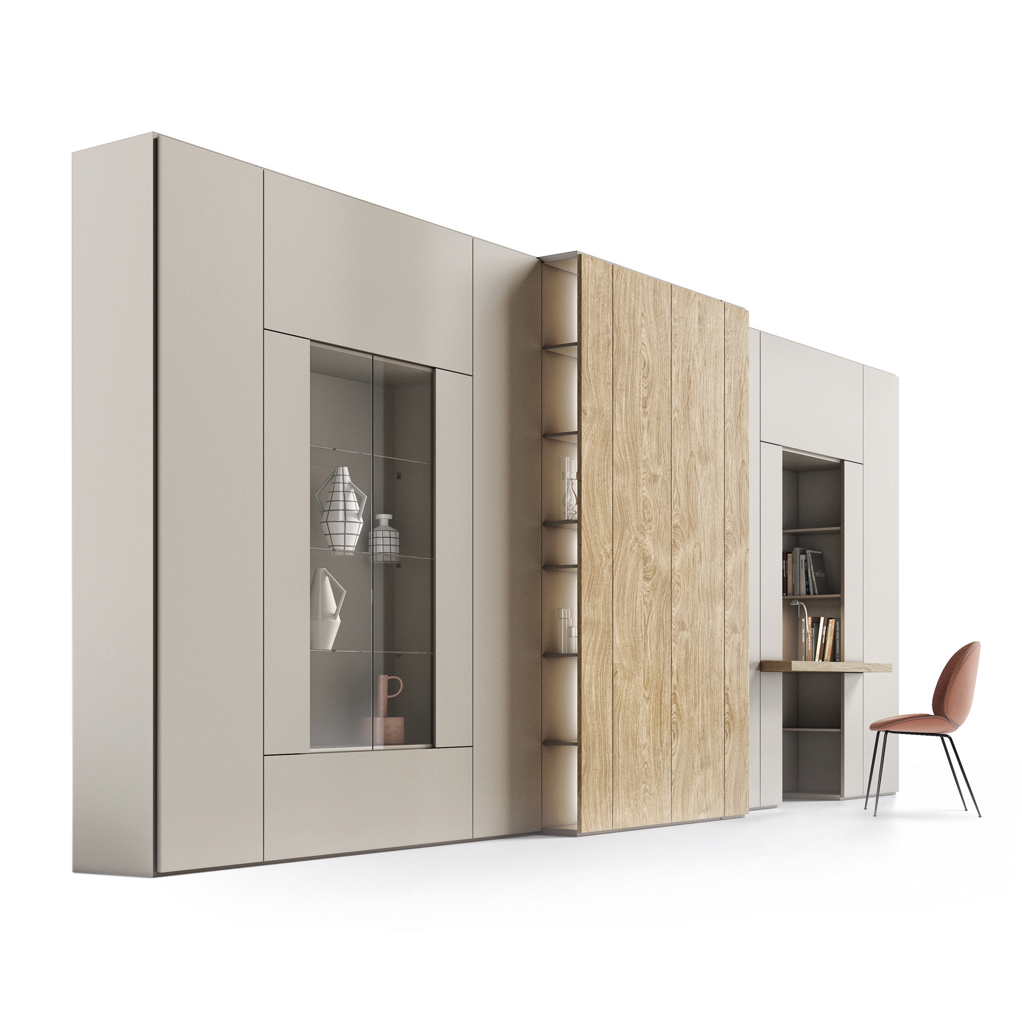 Mostra il prodotto Roomy | modulo vetrina + scrittoio del produttore CACCARO