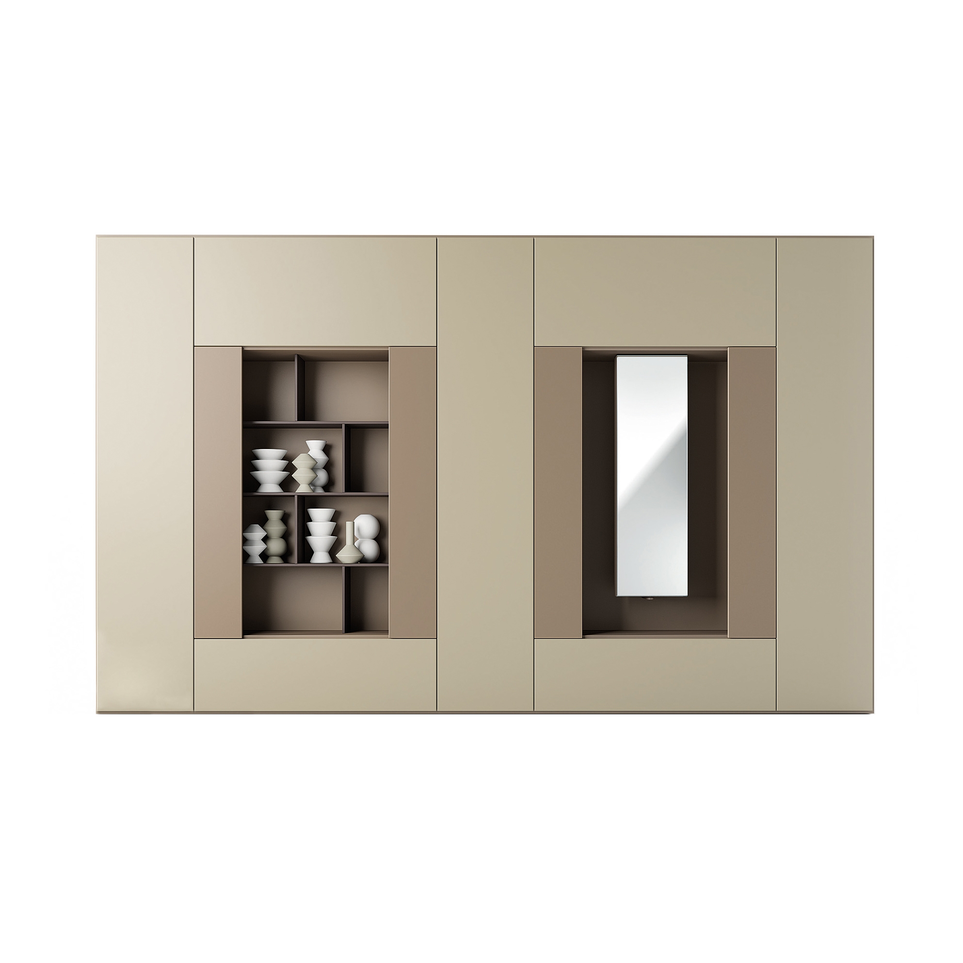 Mostra il prodotto Roomy | modulo libreria + specchio girevole del produttore CACCARO