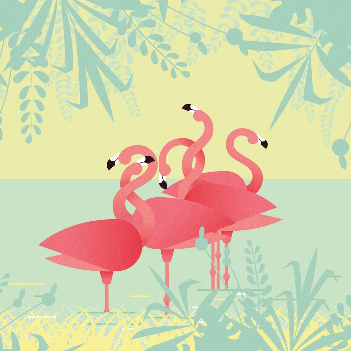 Produkt Flamingos des Herstellers LONDONART anzeigen