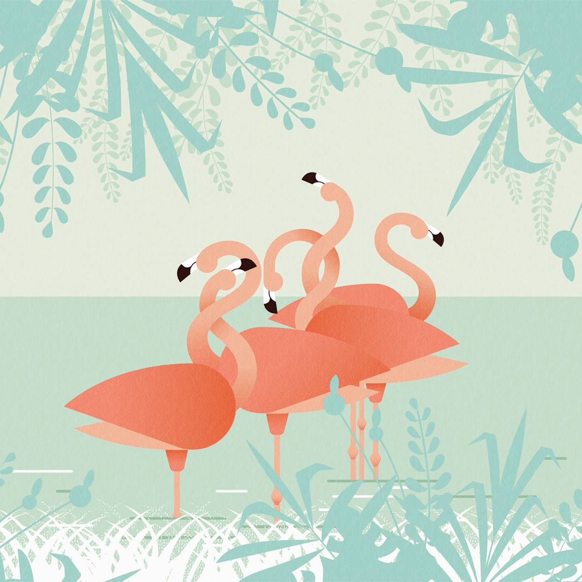 Produkt Flamingos des Herstellers LONDONART anzeigen