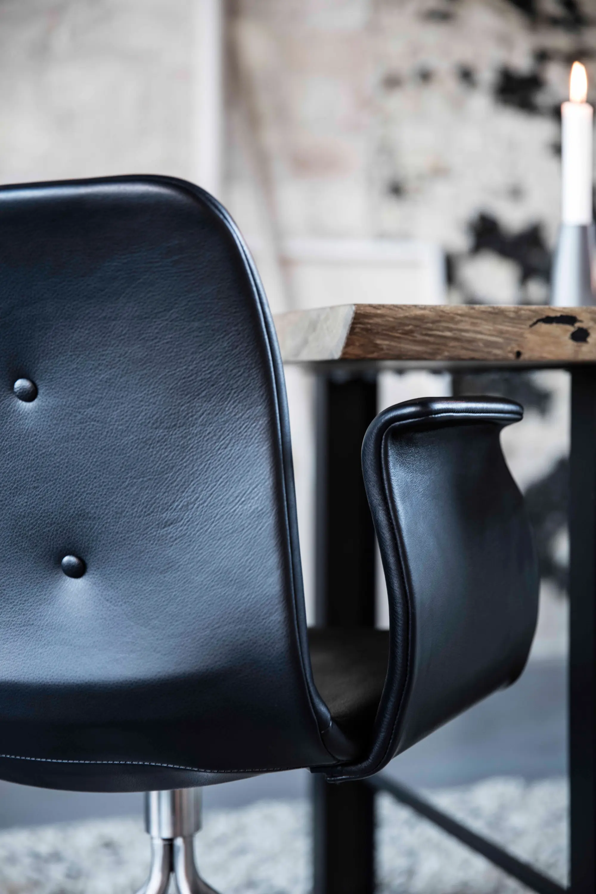 Bent Hansen - Primum Chair chrome fixed base