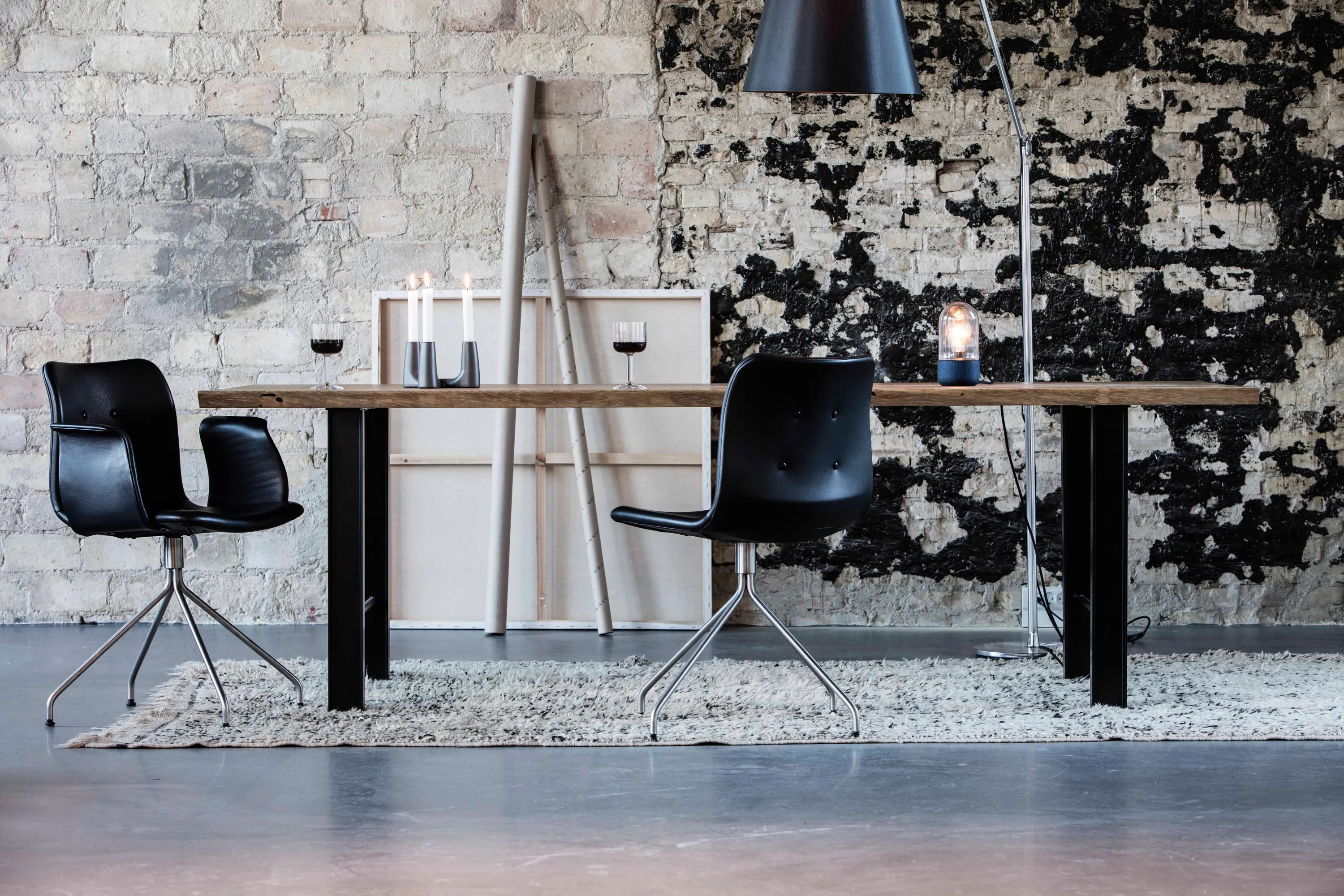 Bent Hansen - Primum Chair chrome fixed base