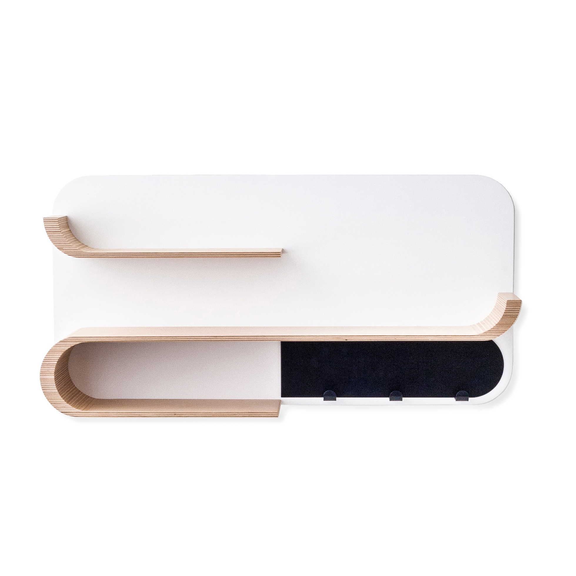 Vertoon produk M shelf - natural, black metal van vervaardiger RAFA kids