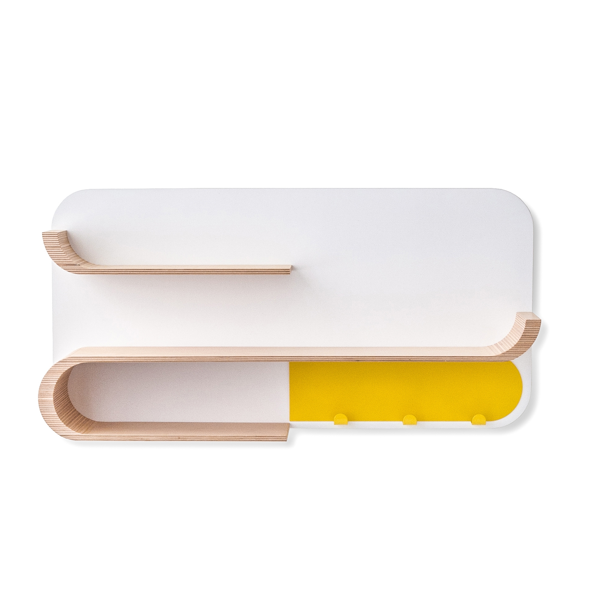 M shelf - natural, yellow metal