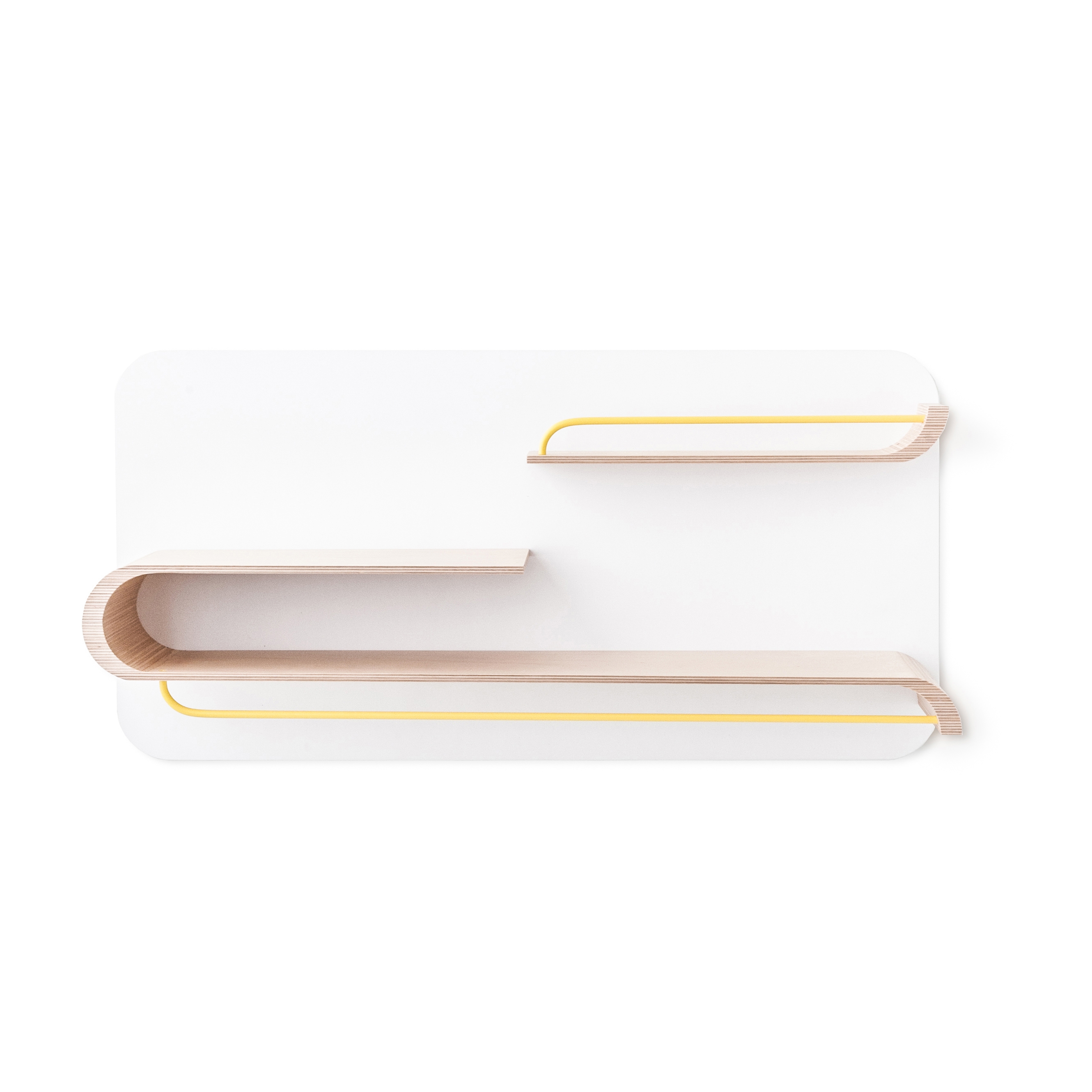 Vertoon produk L shelf - natural, yellow metal van vervaardiger RAFA kids