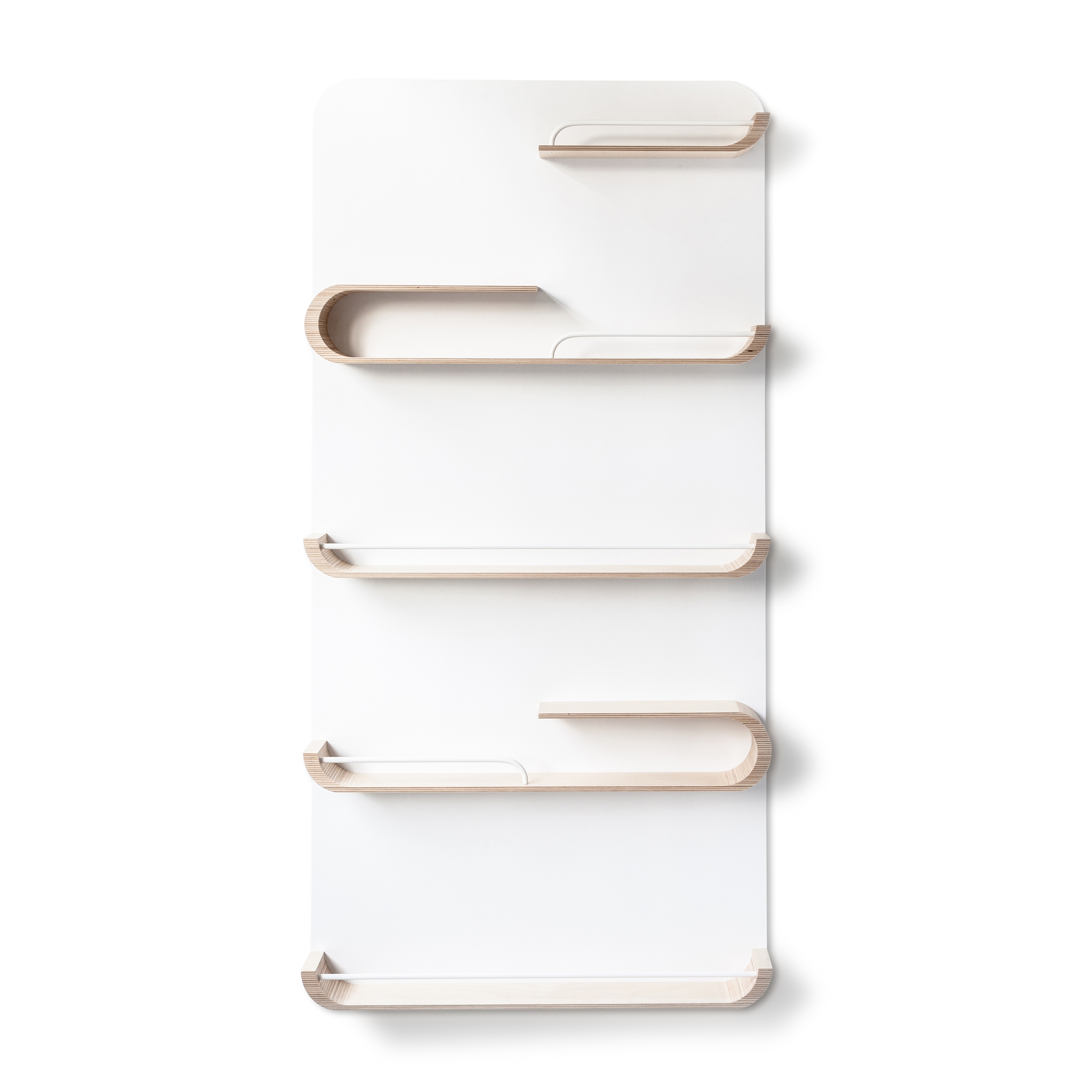 XL shelf - natural, white metal