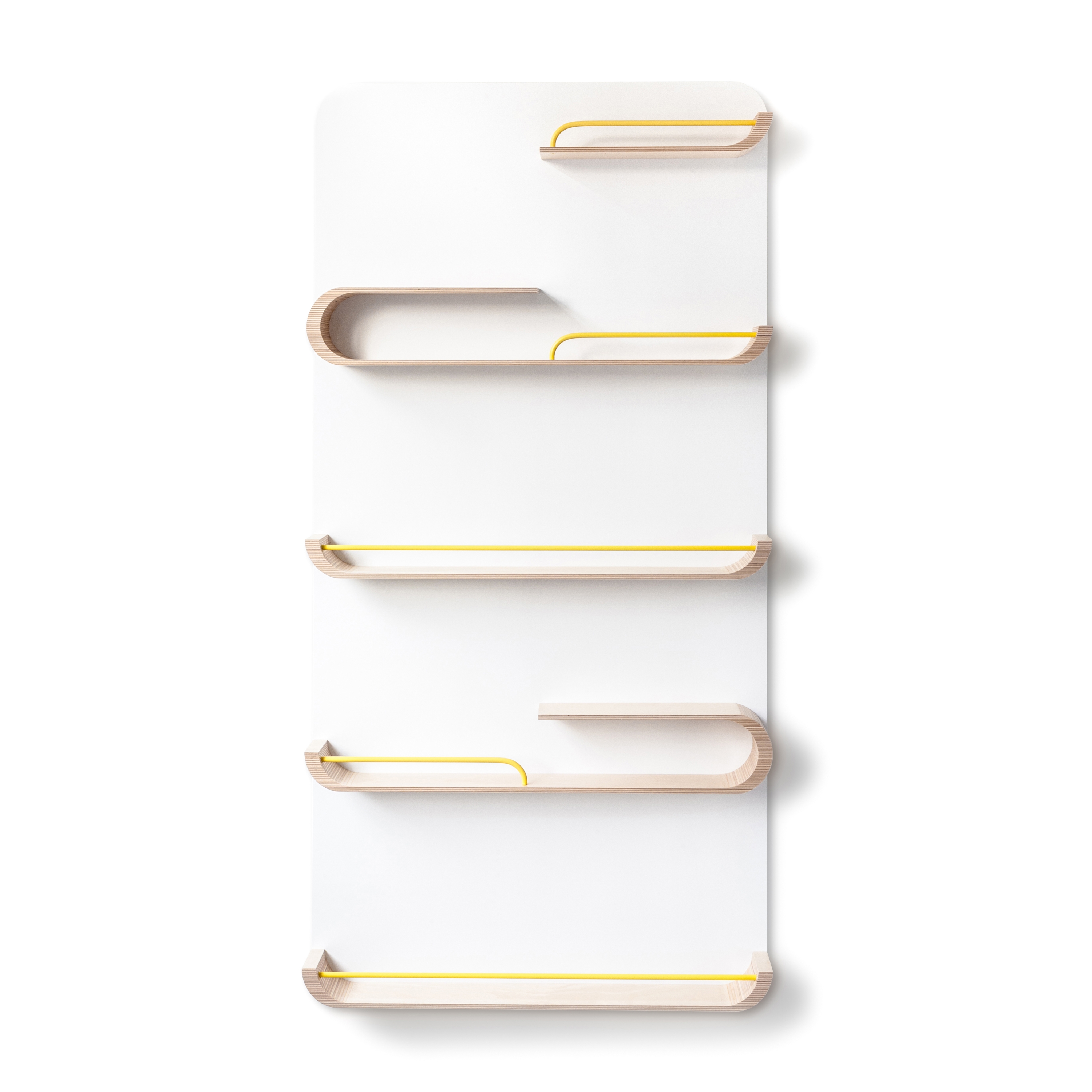XL shelf - natural, yellow metal