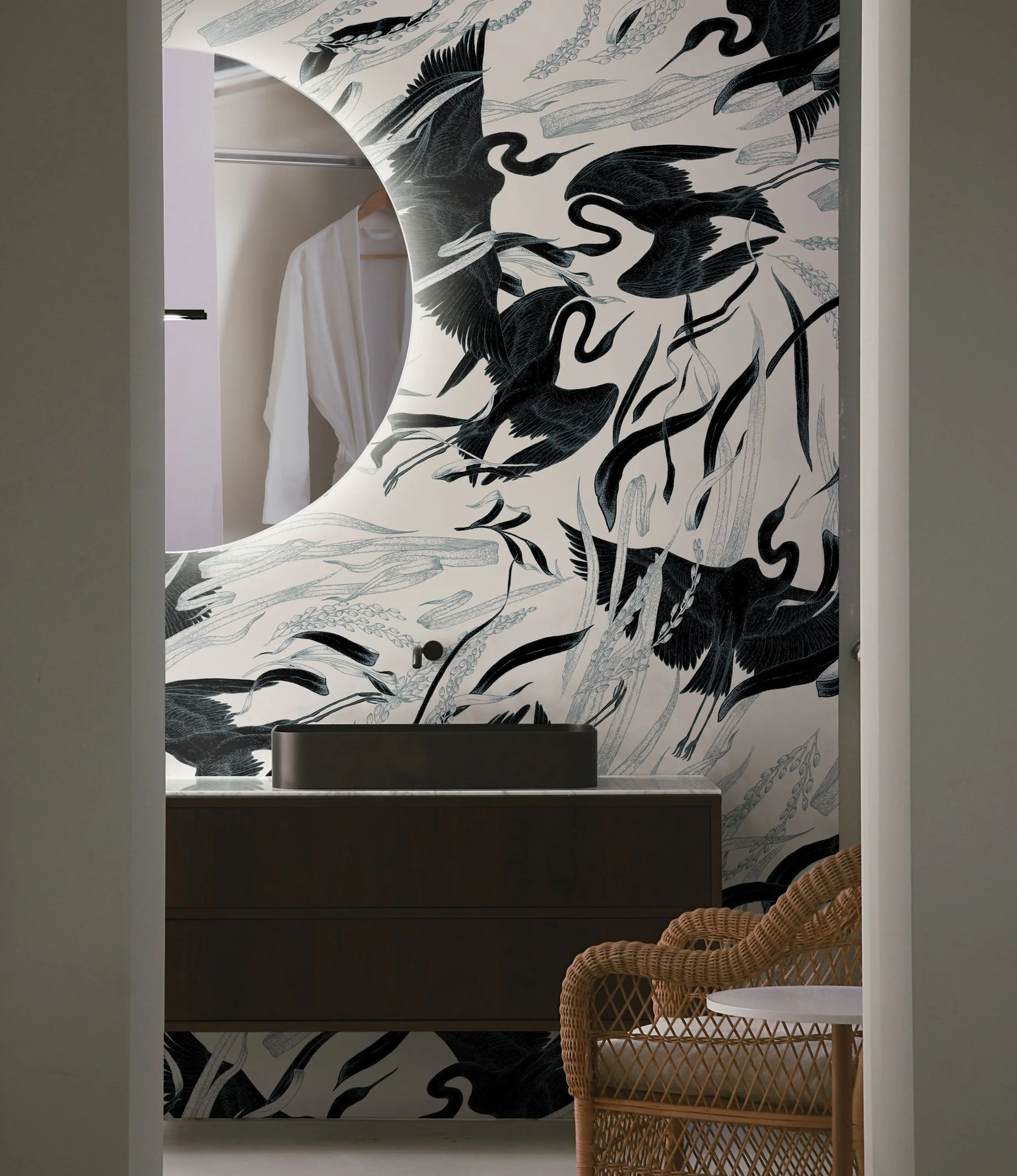 TECNOGRAFICA - Egrets Black