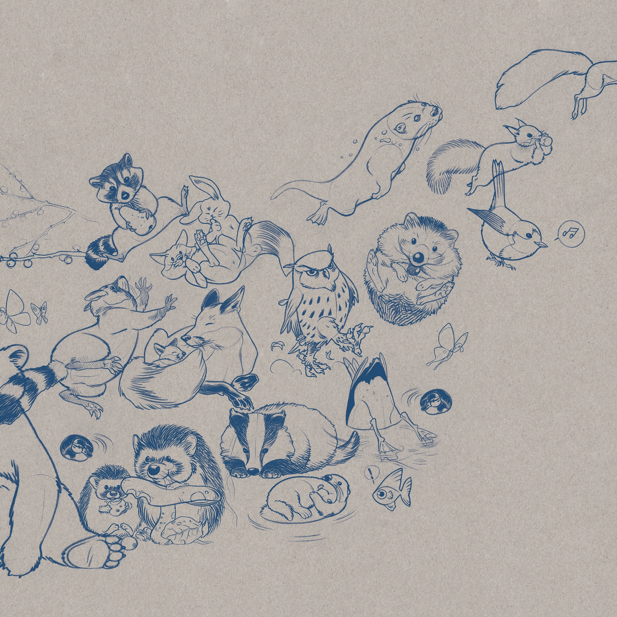 Jump Paper Blue
