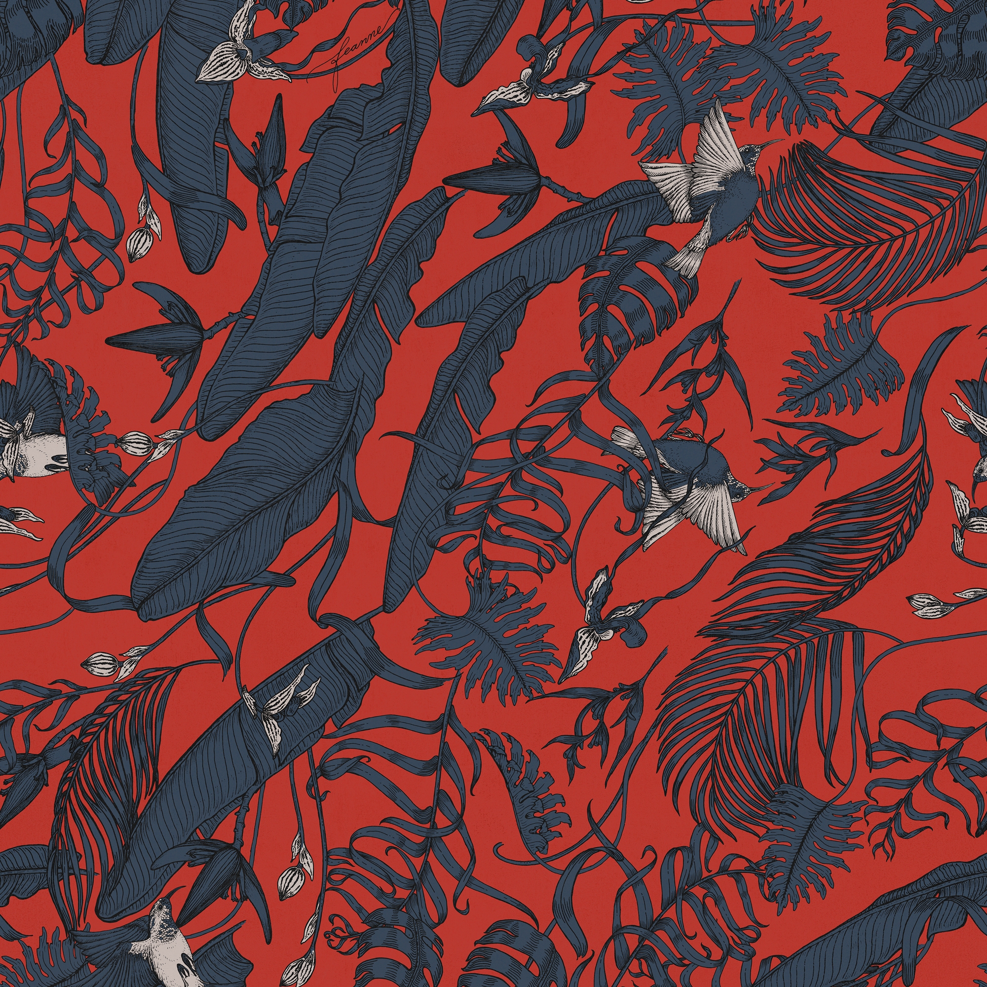 Display product Tropical Foliage Orange from manufacturer TECNOGRAFICA