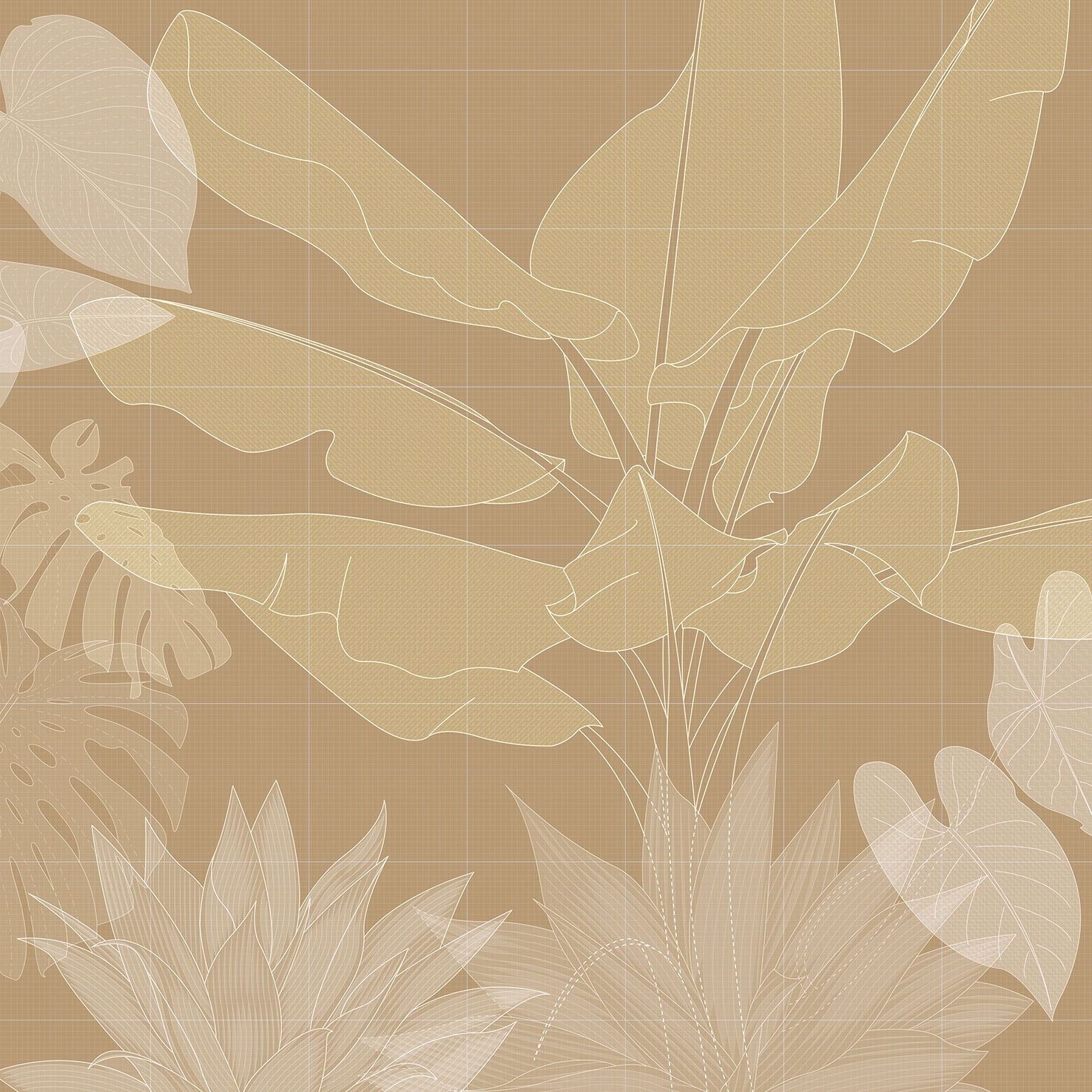 Digital Jungle Ochre