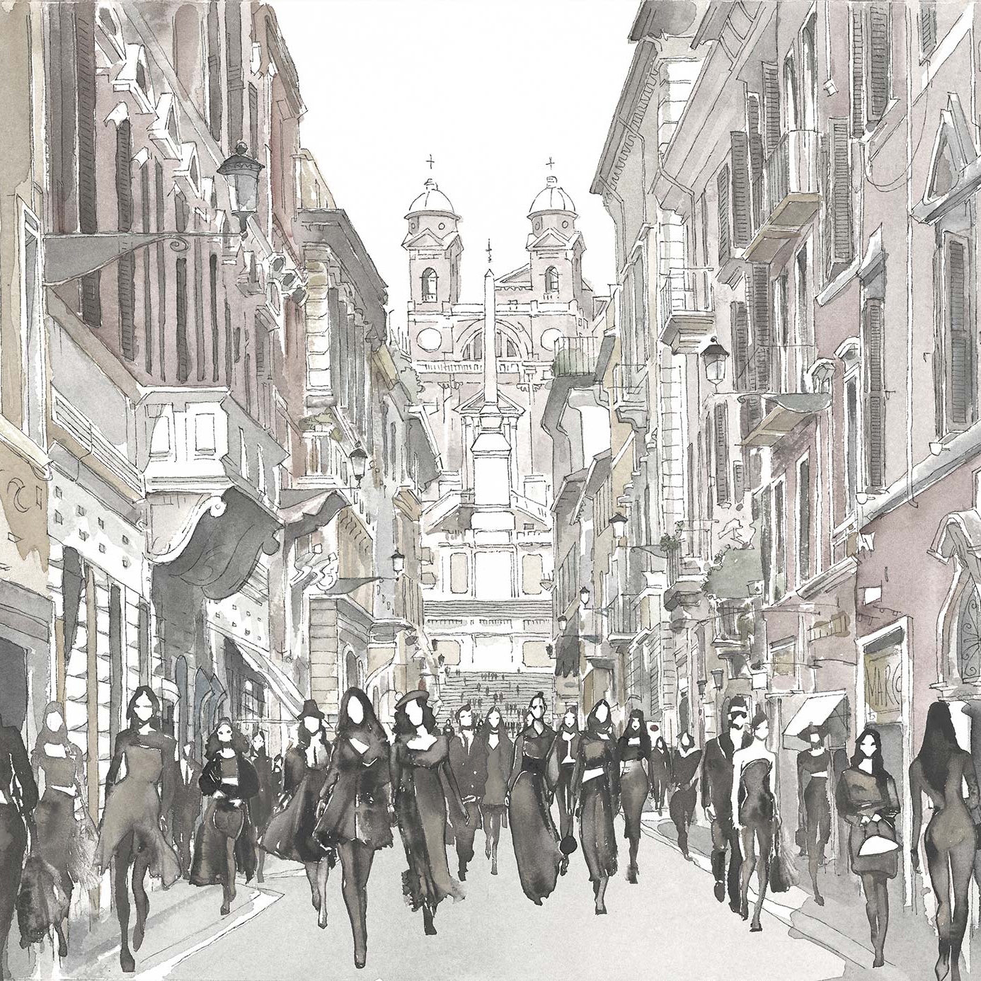 Via Condotti Grey