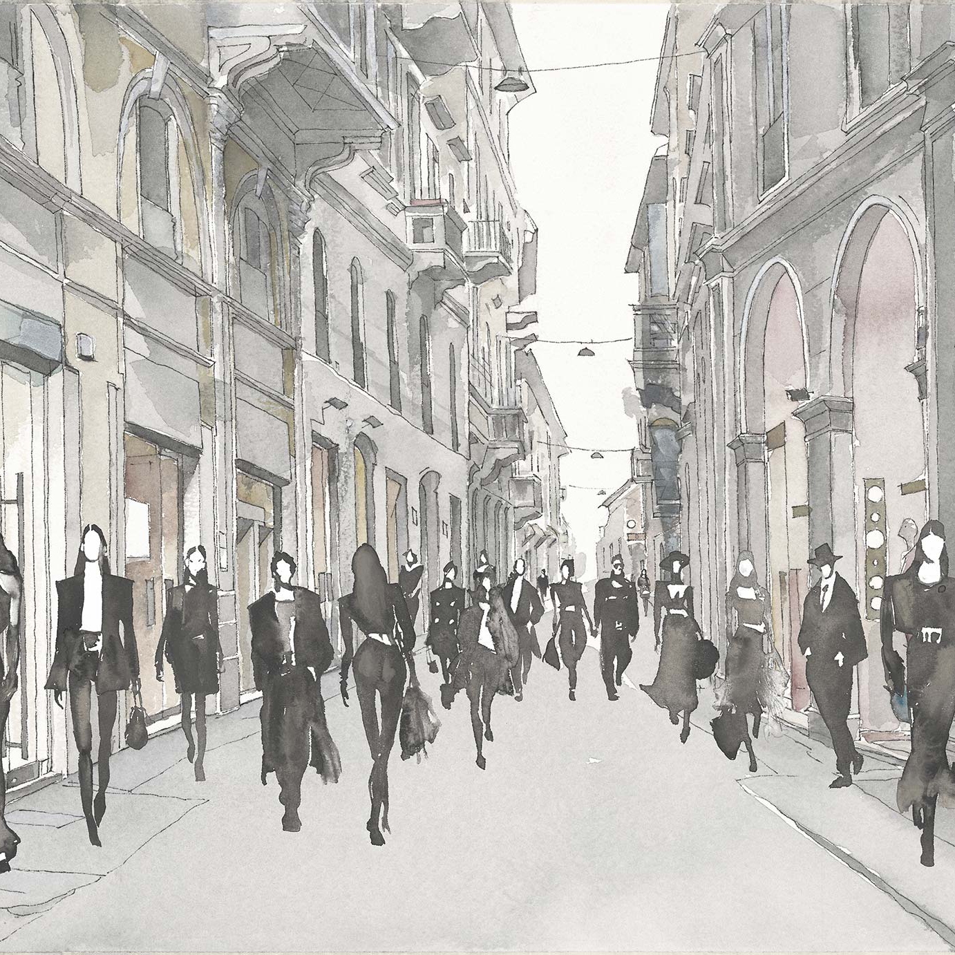 Display product Via Della Spiga Grey from manufacturer TECNOGRAFICA
